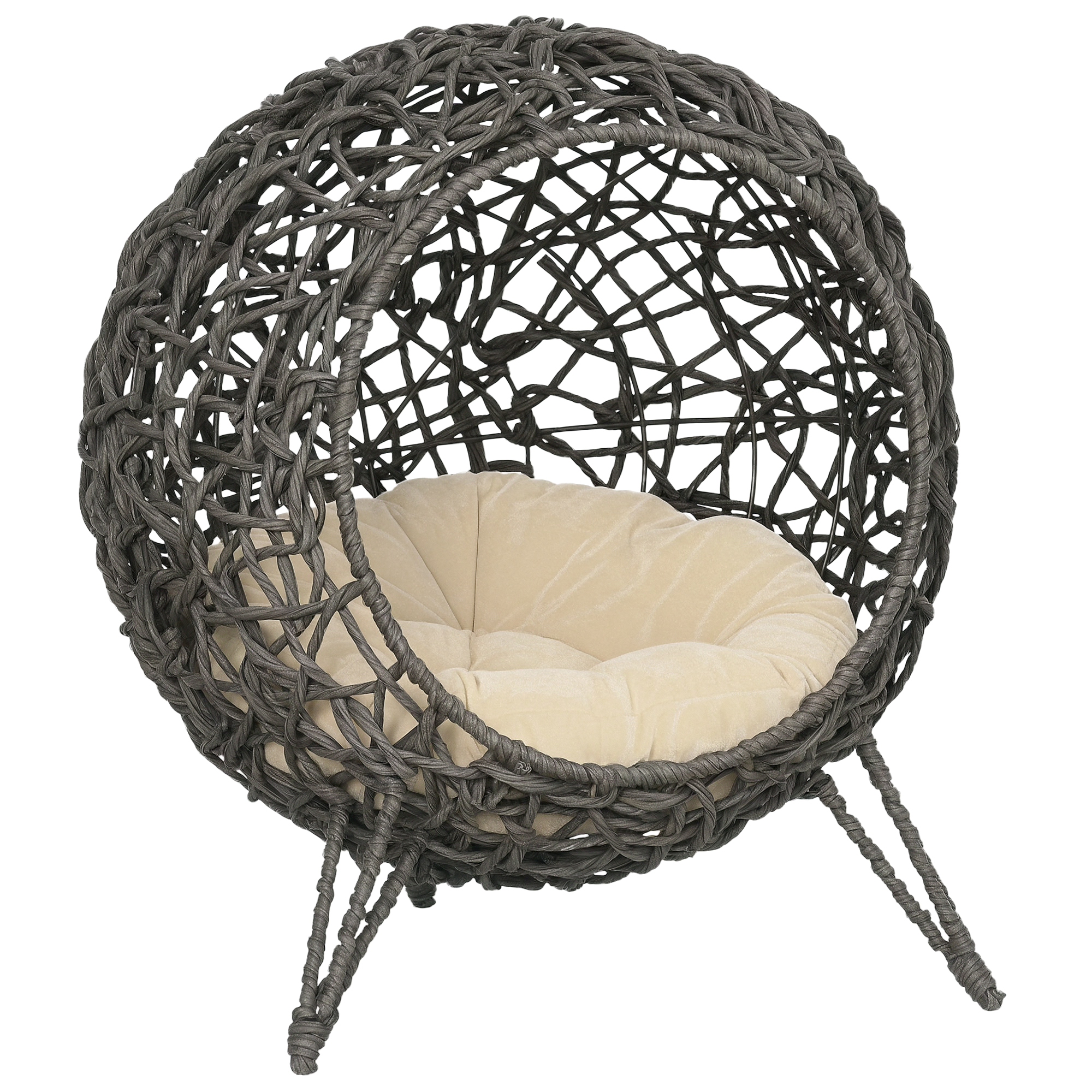 cuccia gatti rattan pe intrecciata