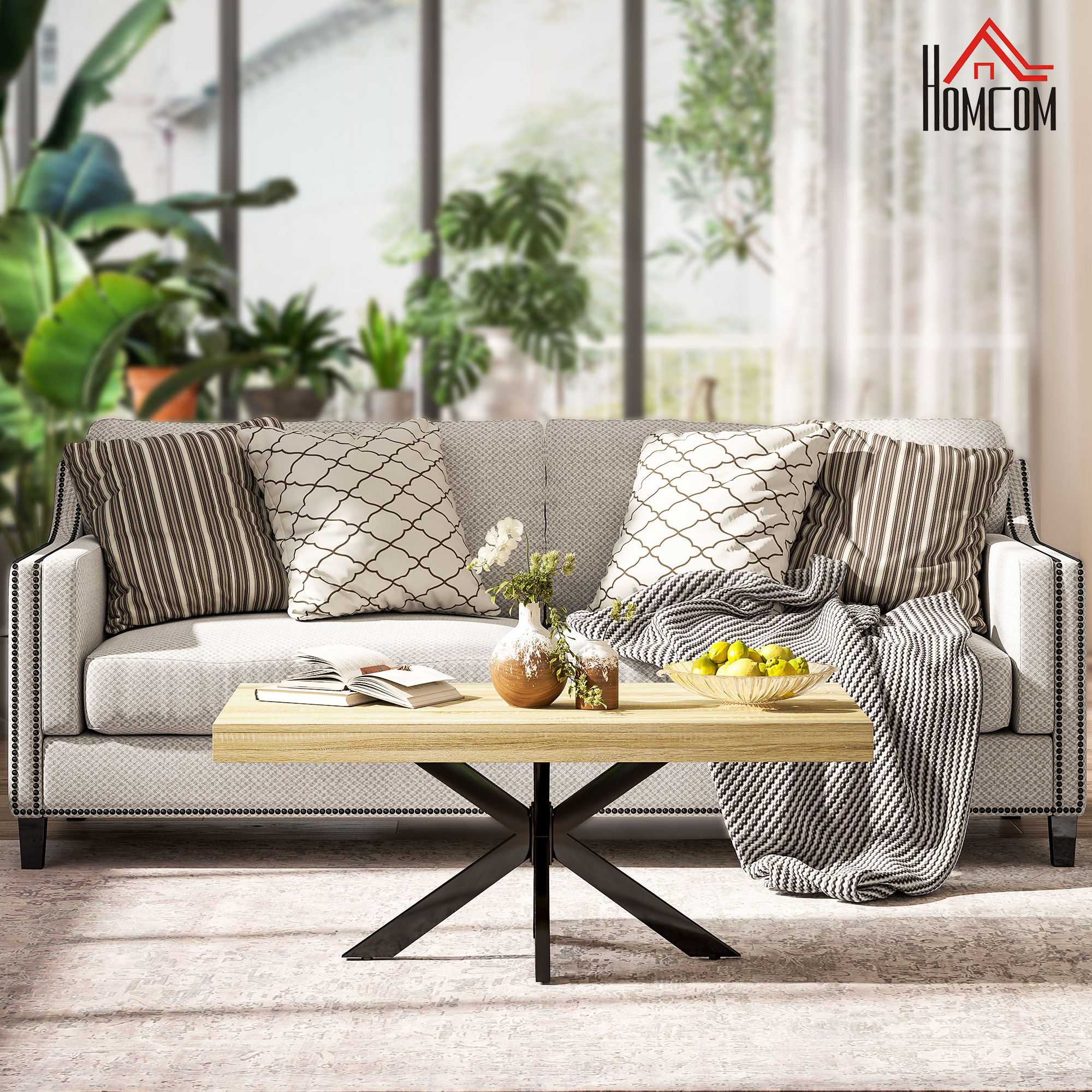 Bold Rustic Block Coffee Table - Wood-Effect_voghion.com