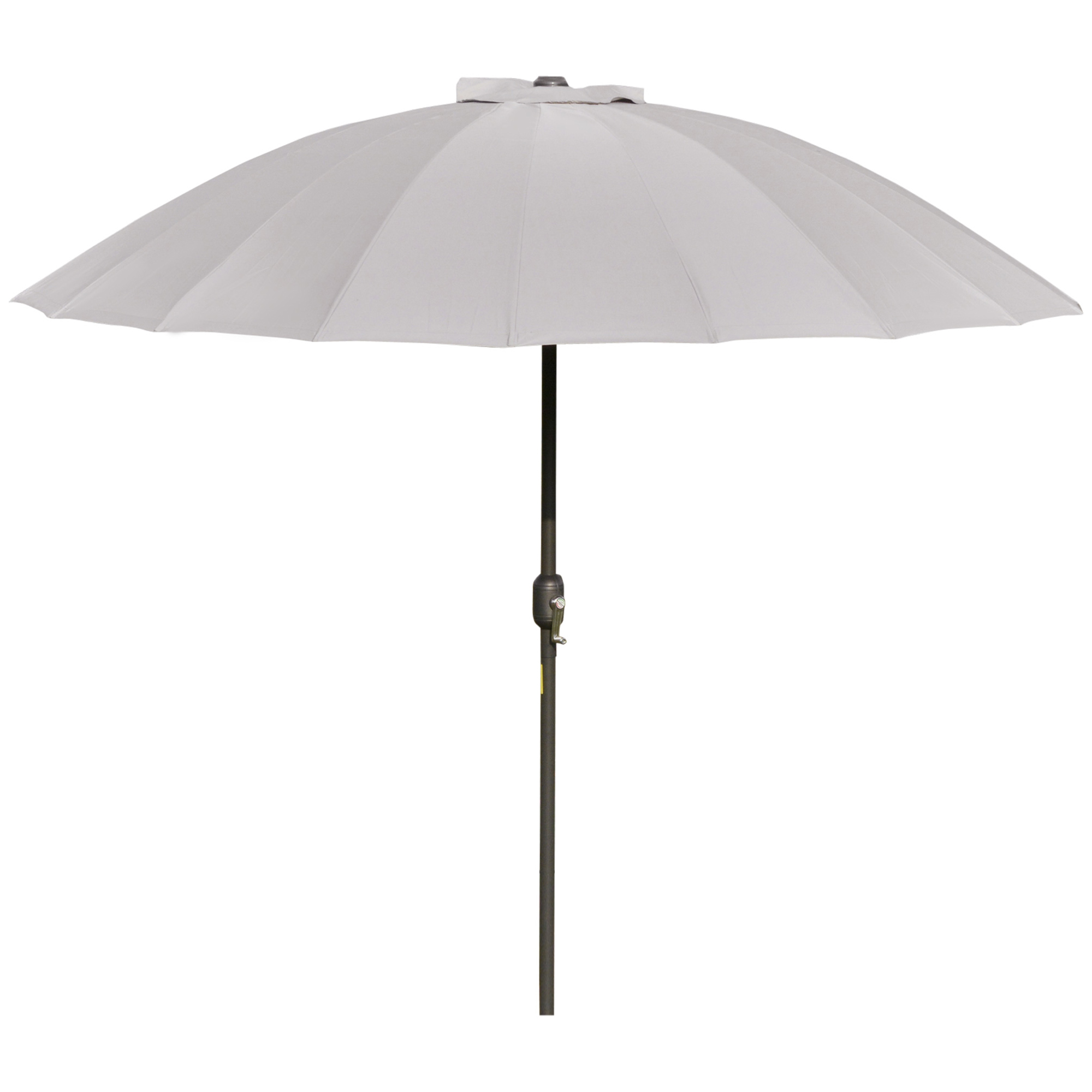 Parasol inclinable gris clair vue d'ensemble