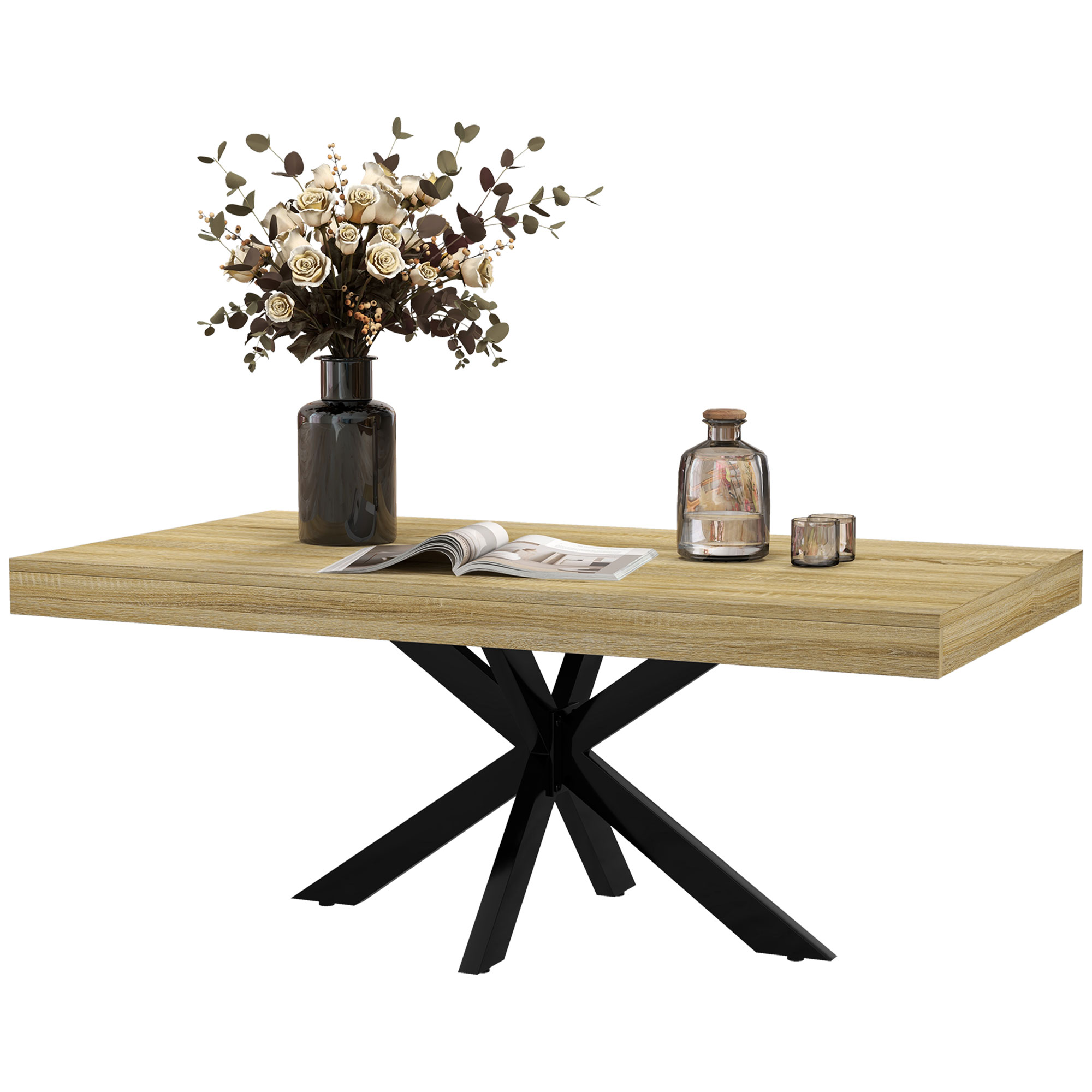 Bold Rustic Block Coffee Table - Wood-Effect_voghion.com