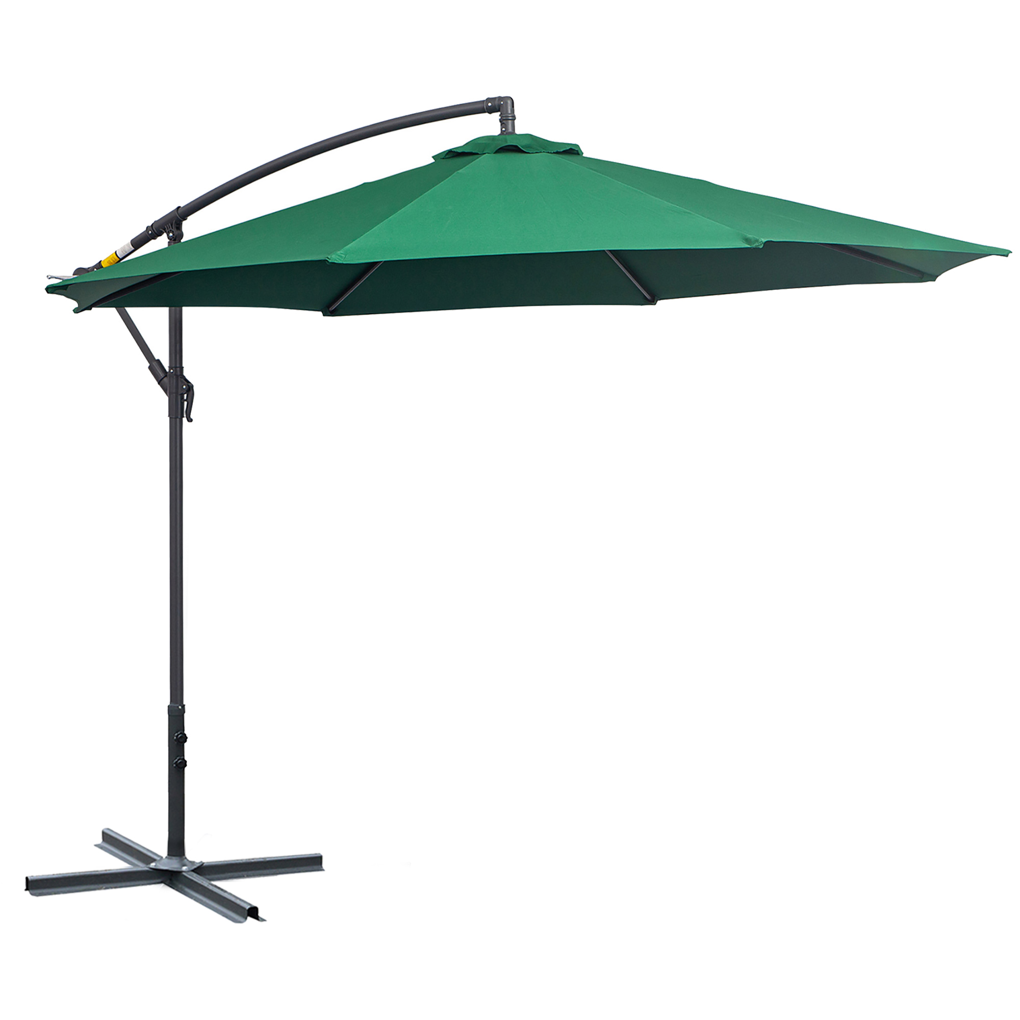 Parasol suspendu Irovami vert 3 m vue générale