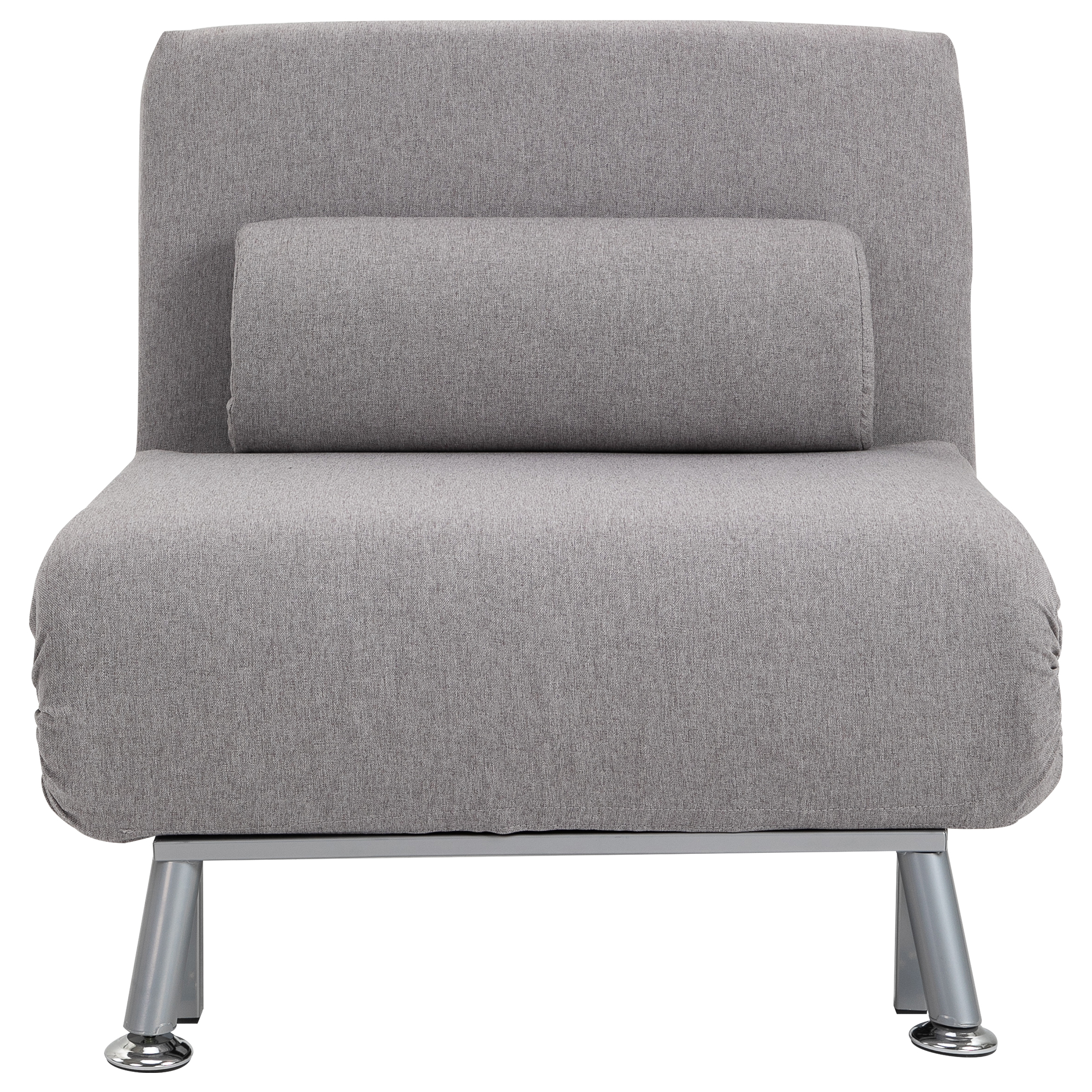 Fauteuil futon HOMCOM à dossier réglable - Gris_voghion.com