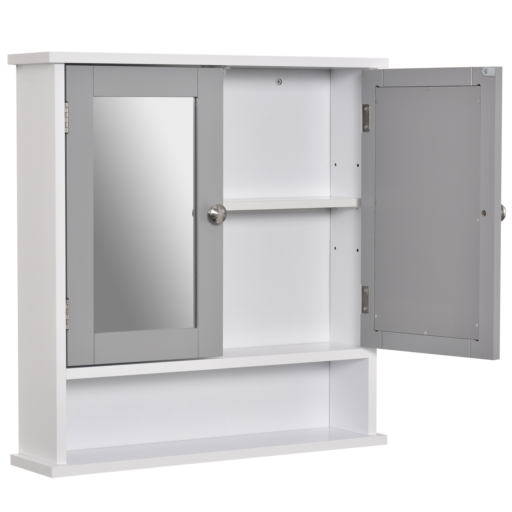 Bathroom Wall Storage Cabinet - Grey_voghion.com