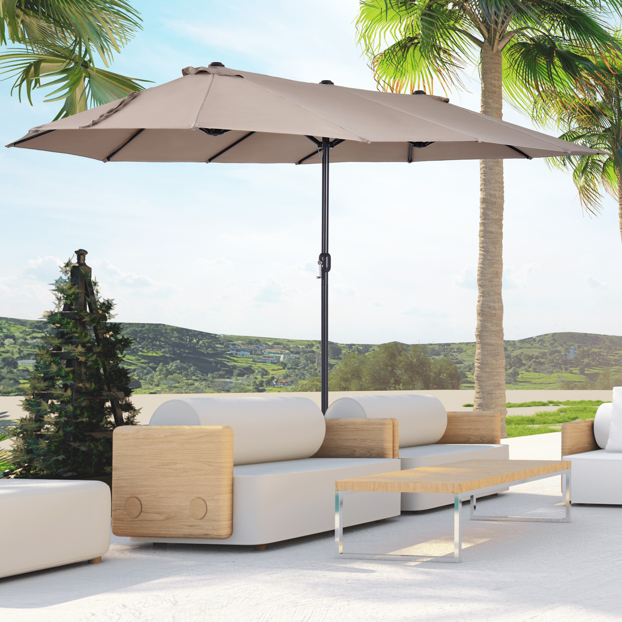 Doble toldo - protección de 4,6 m
