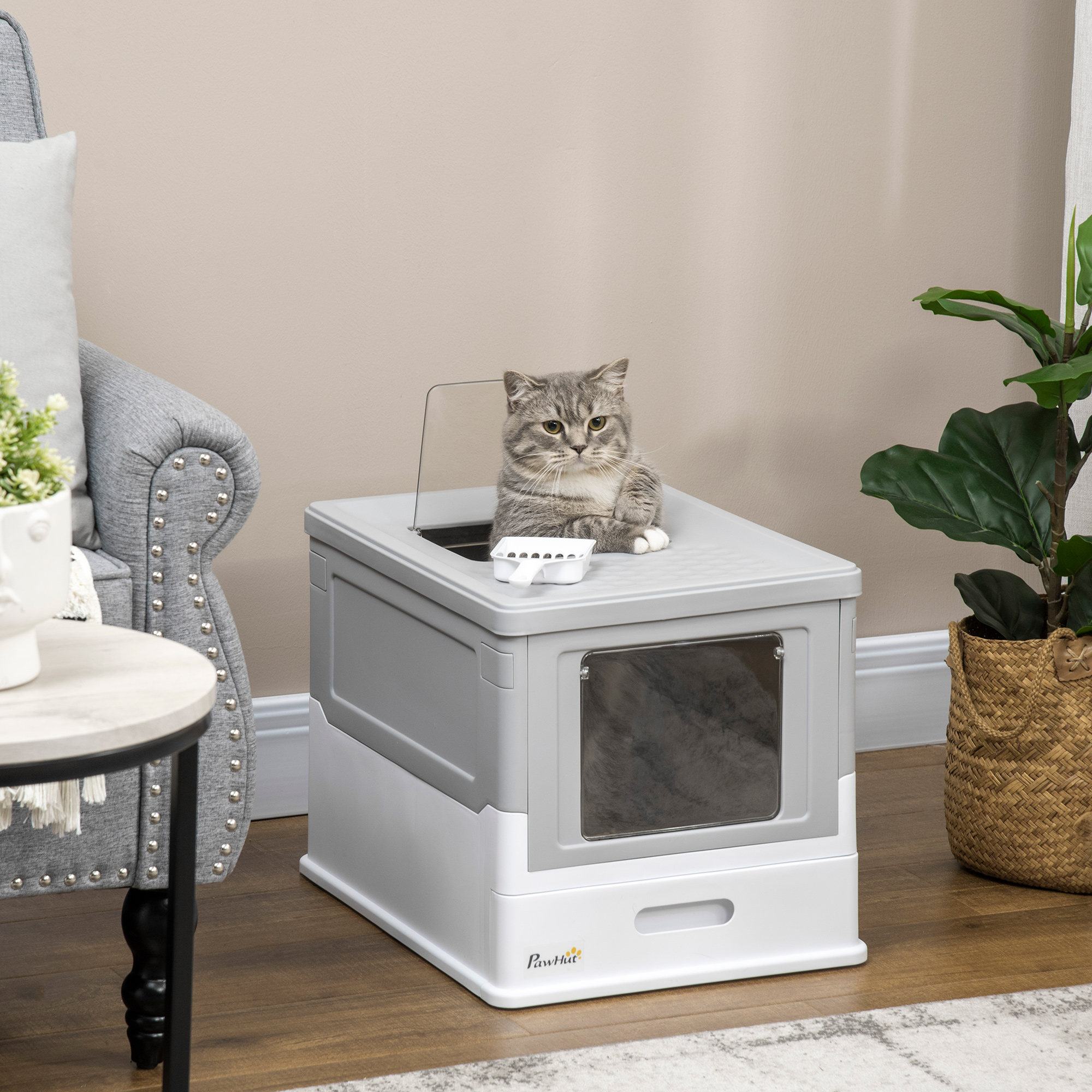 Geschlossene Katzentoilette Mit Fronteinstieg Und Topeinstieg_voghion.com