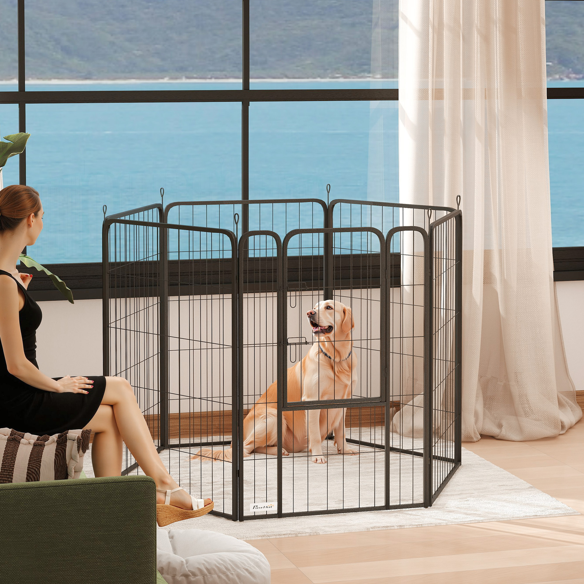 Dimensiones de configuración de la valla para perros