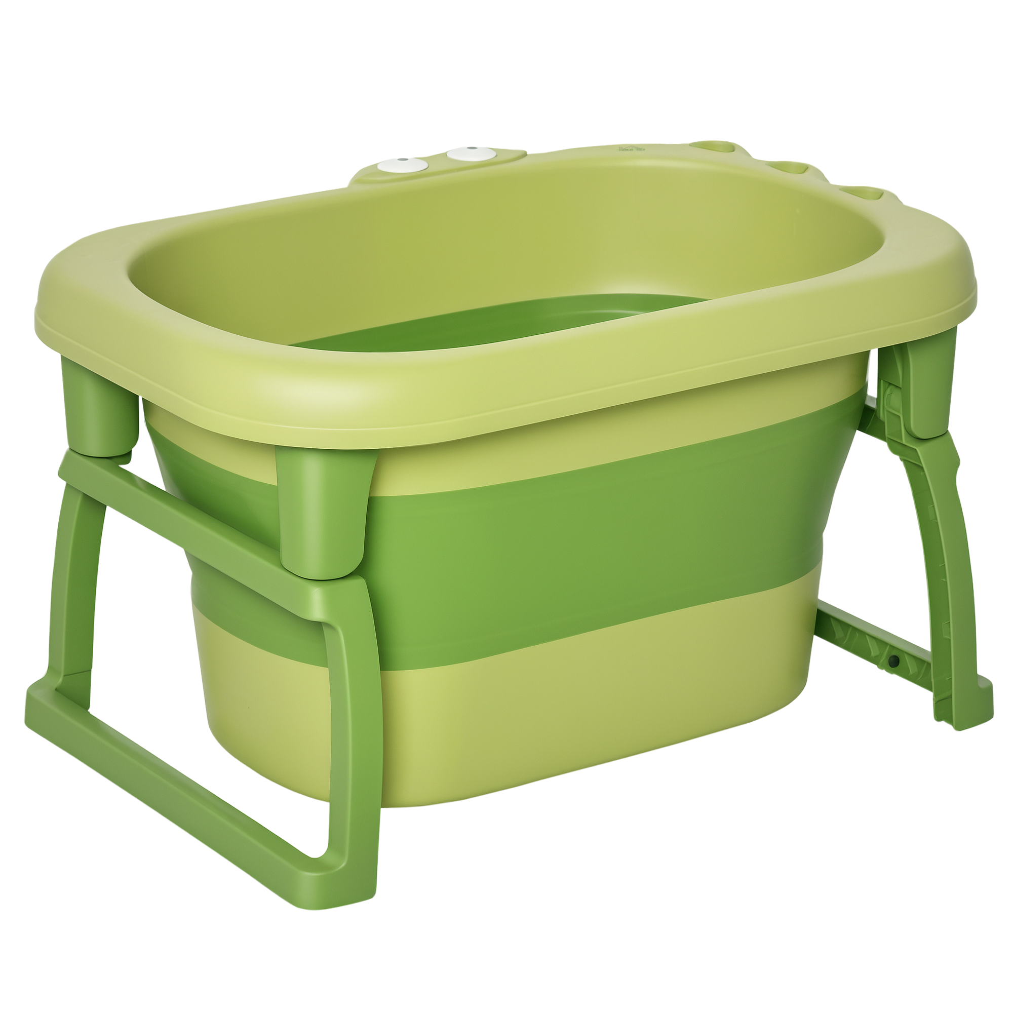 Bañera Plegable Para Bebé Bañera Portátil Para Niños Con Patas Antideslizantes 75,3x55,4x43 Cm Verde_voghion.com