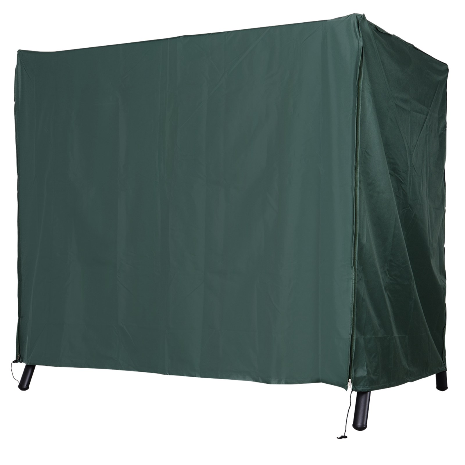 Funda protectora verde para columpio 3 plazas vista general