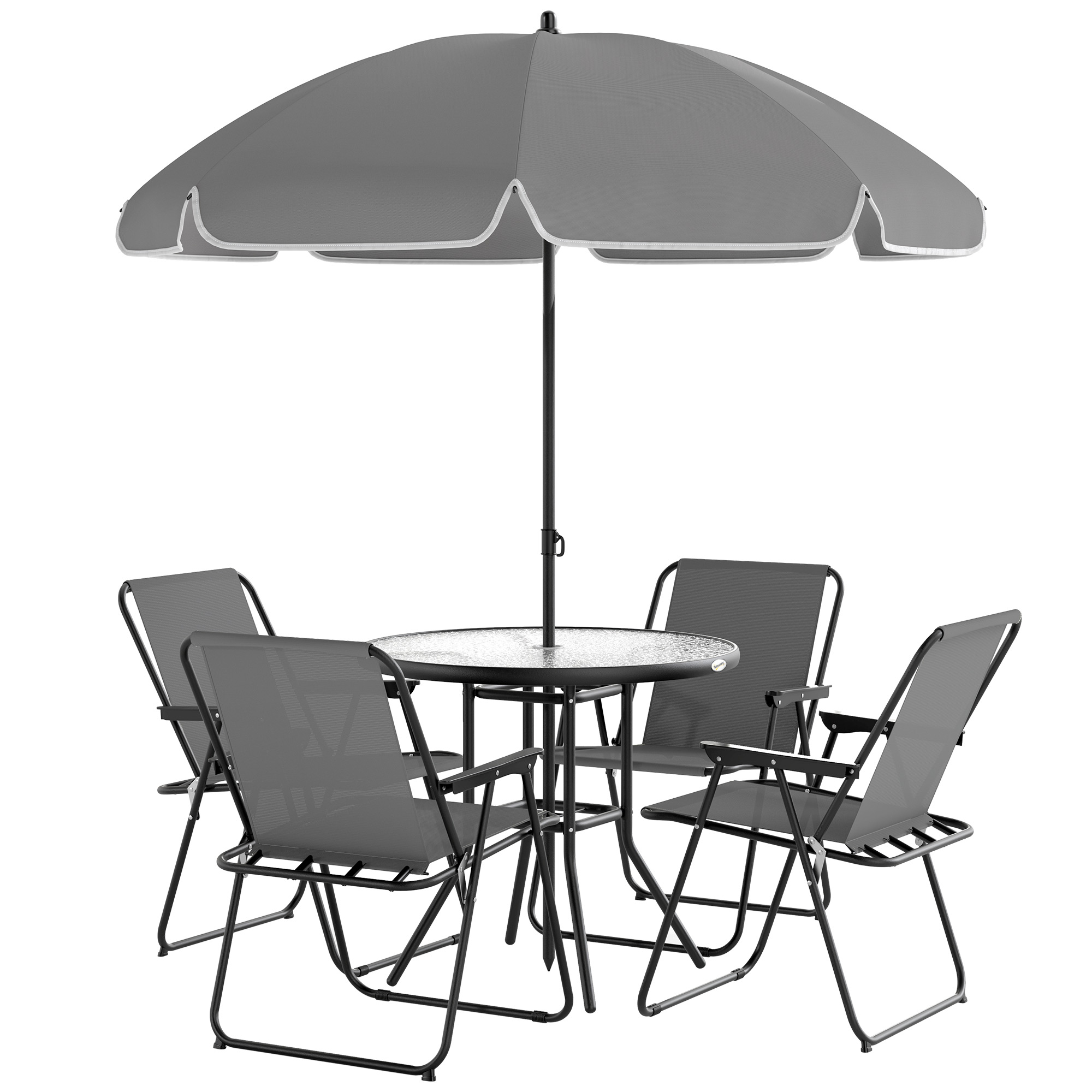 set da giardino con ombrellone