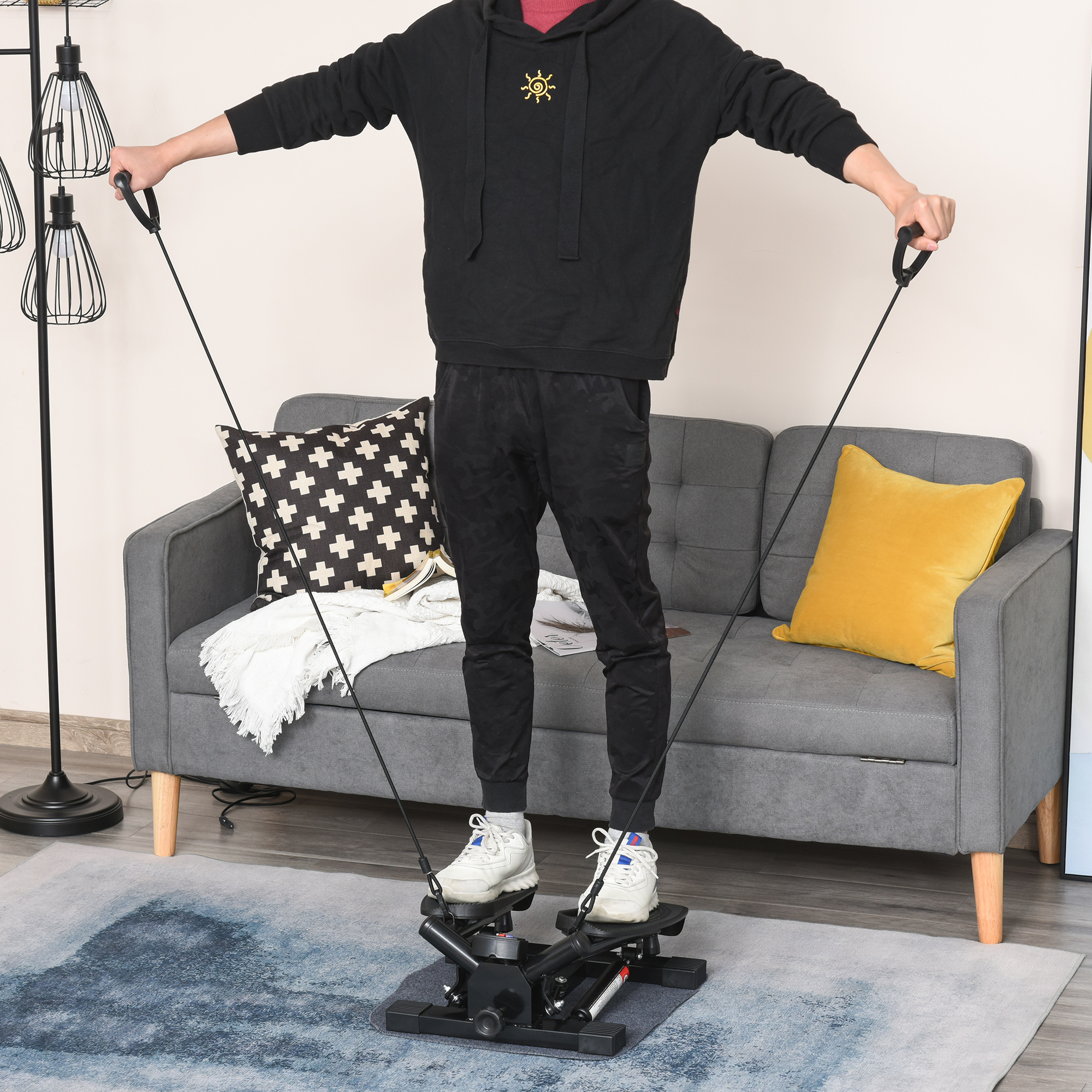 Portable Mini Stepper Exercise Machine For Legs And Arms Toning_voghion.com