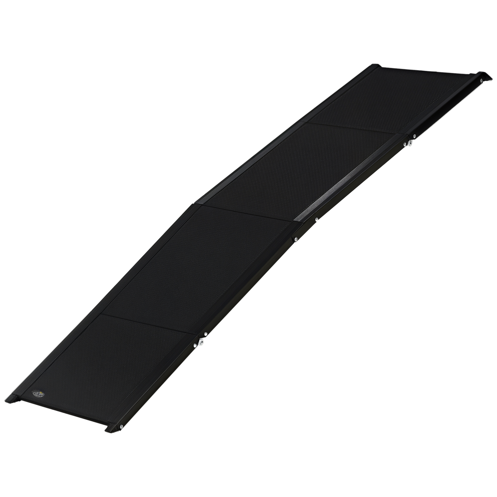 Rampa Plegable Para Perros De Aluminio Con Superficie Antideslizante Asa Y Gancho Carga 80 Kg 158x43,5x2,5 Cm_voghion.com