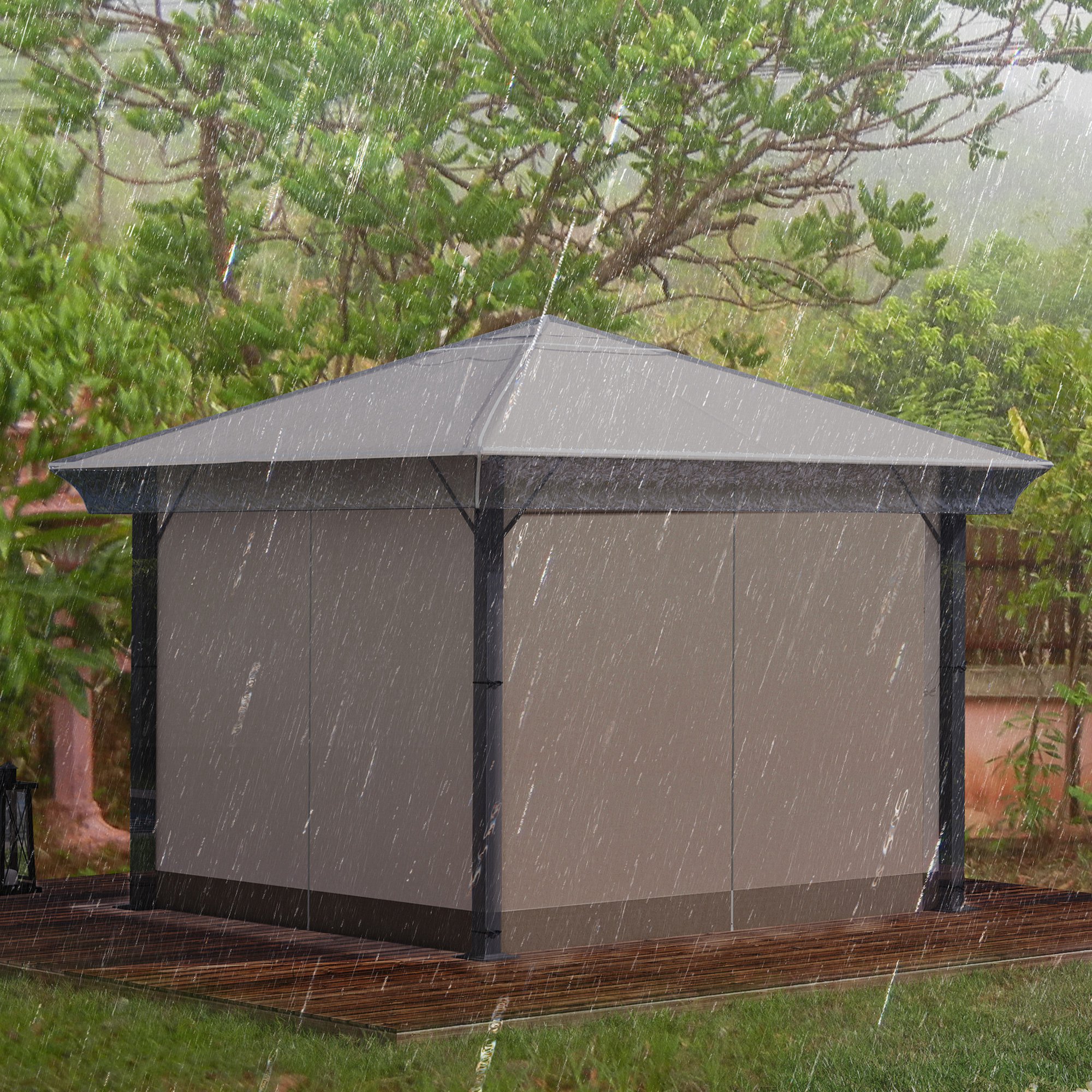 Telo copertura installato su gazebo – esempio