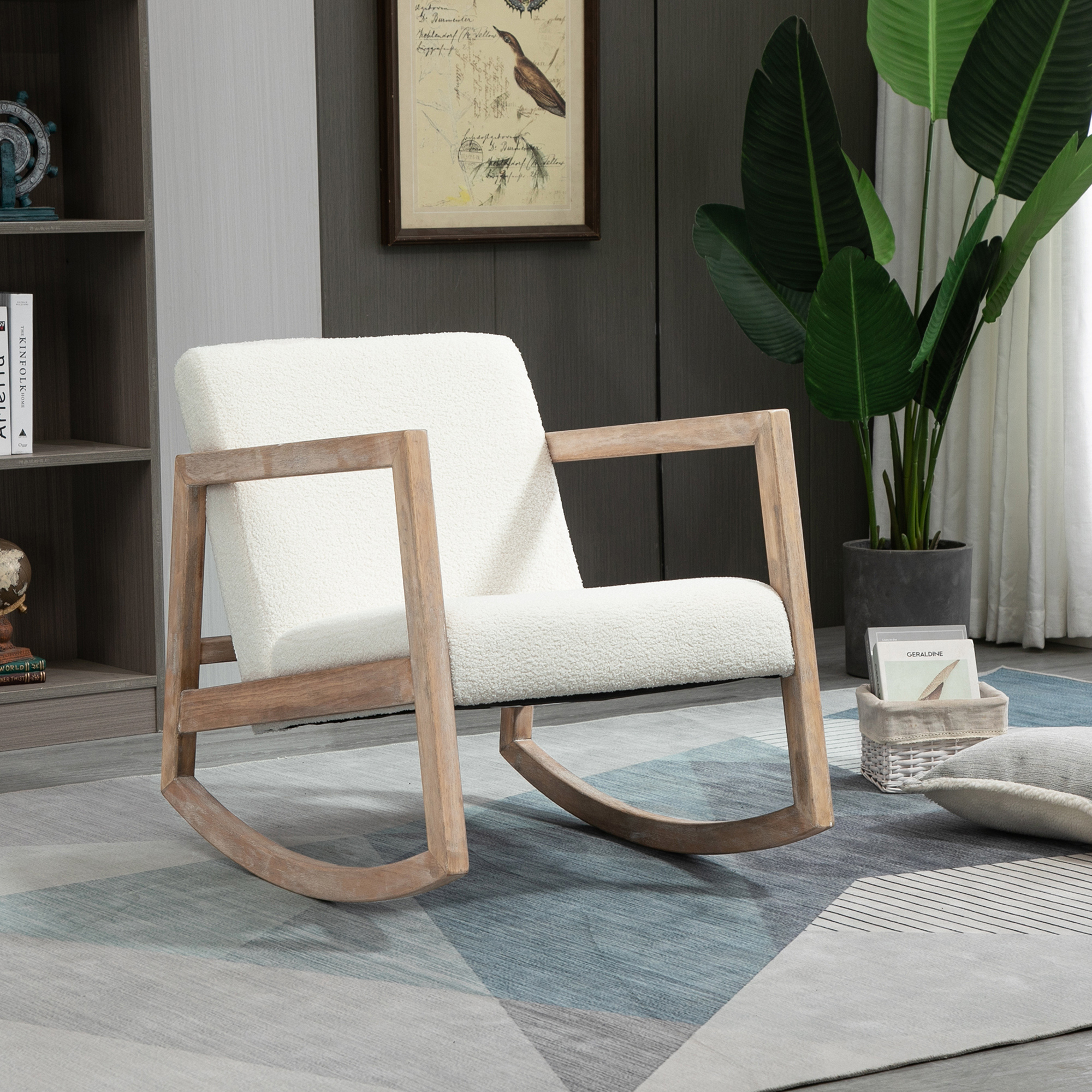 Fauteuil bascule design épuré