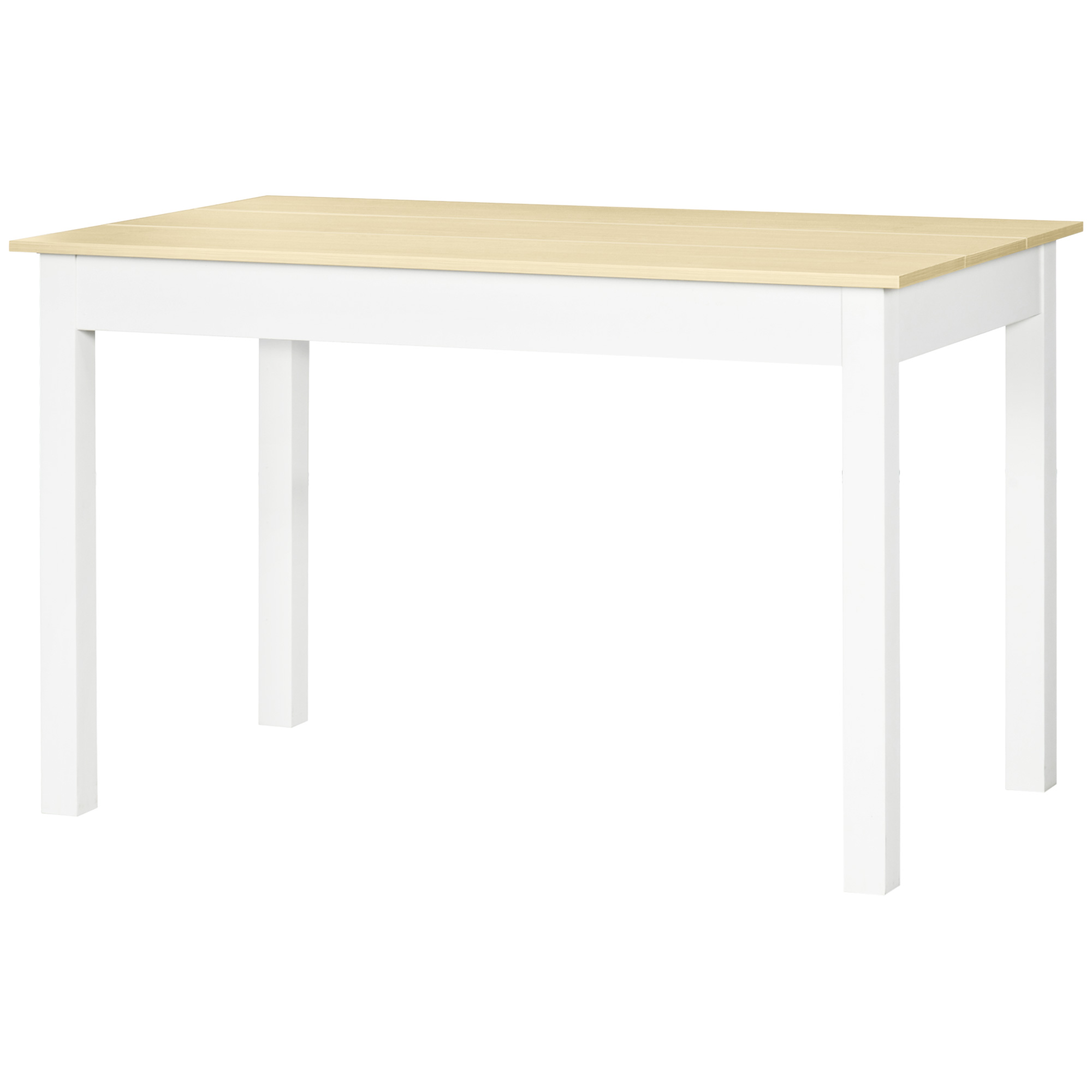 Table à manger moderne pour 4 à 6 personnes en bois chêne blanc_voghion.com