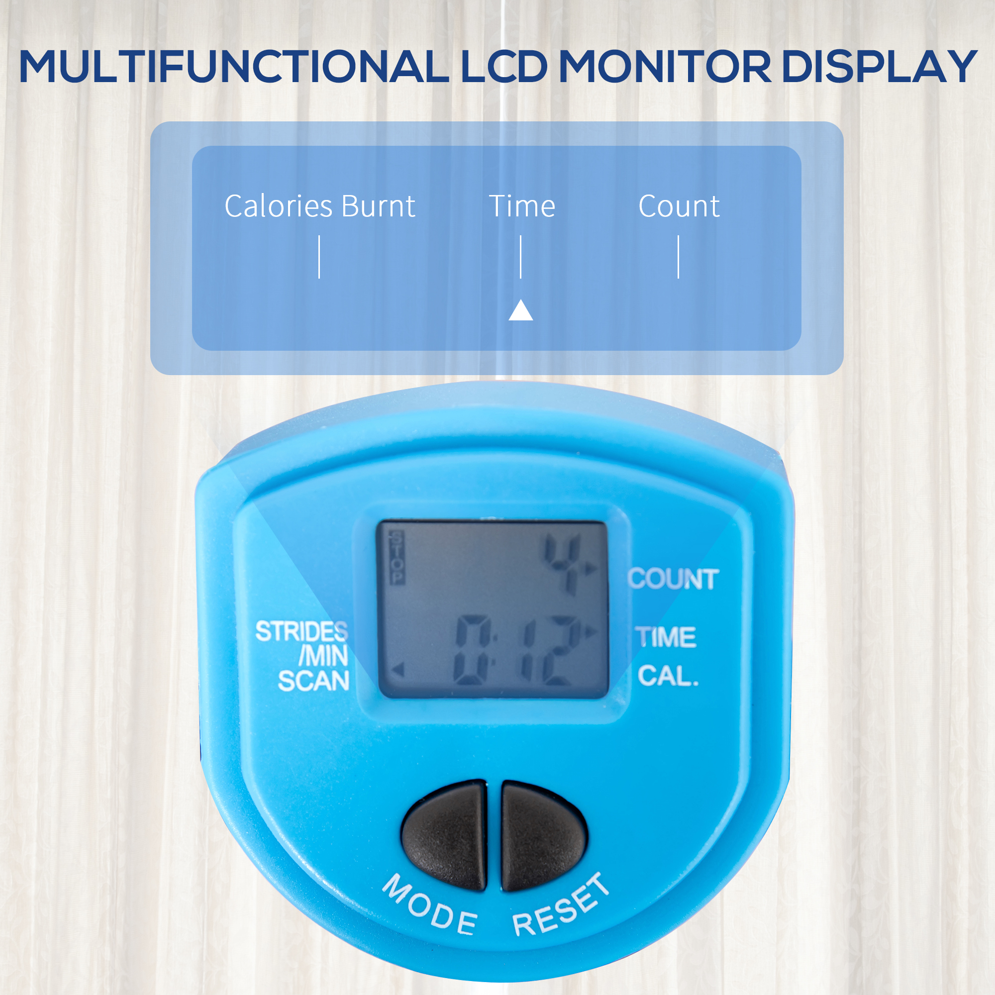 Adjustable Twist Stepper Fitness Machine With Lcd And Handlebars_voghion.com