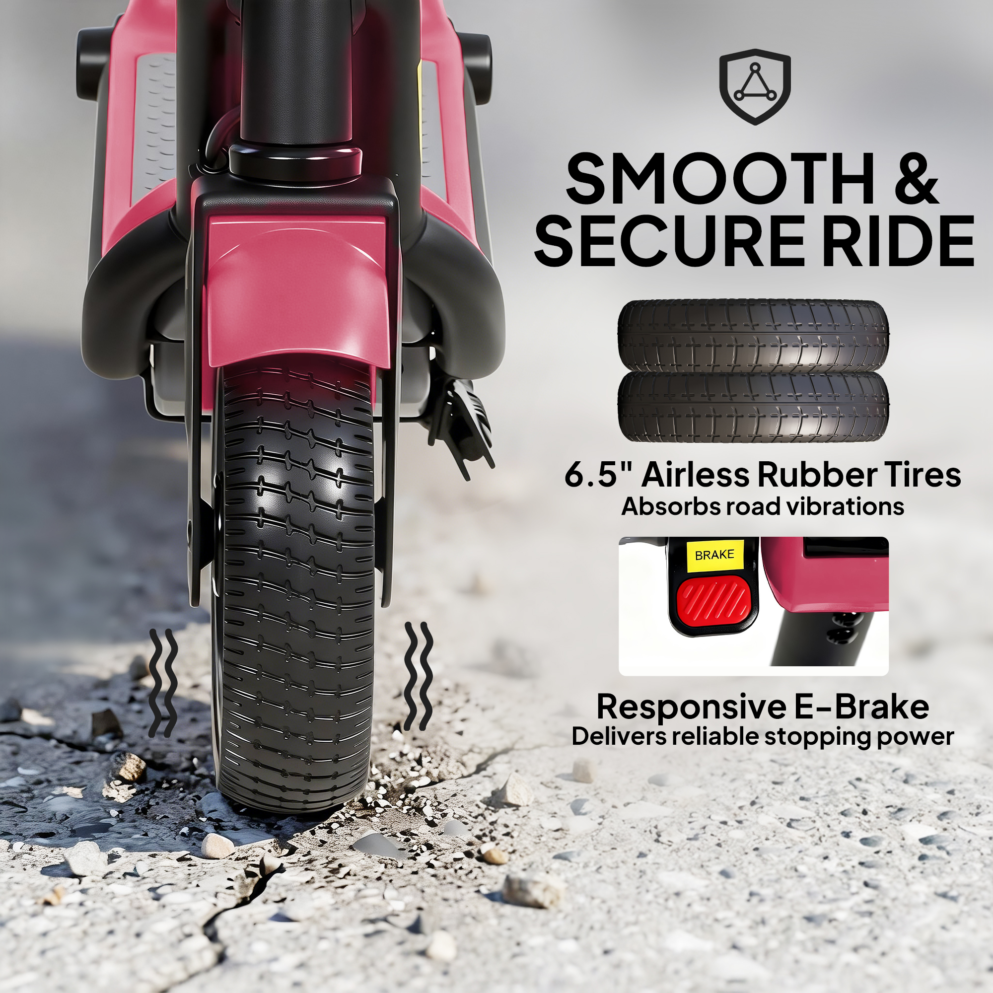 Electric Scooter For Kids, With LED Display, Pink_voghion.com