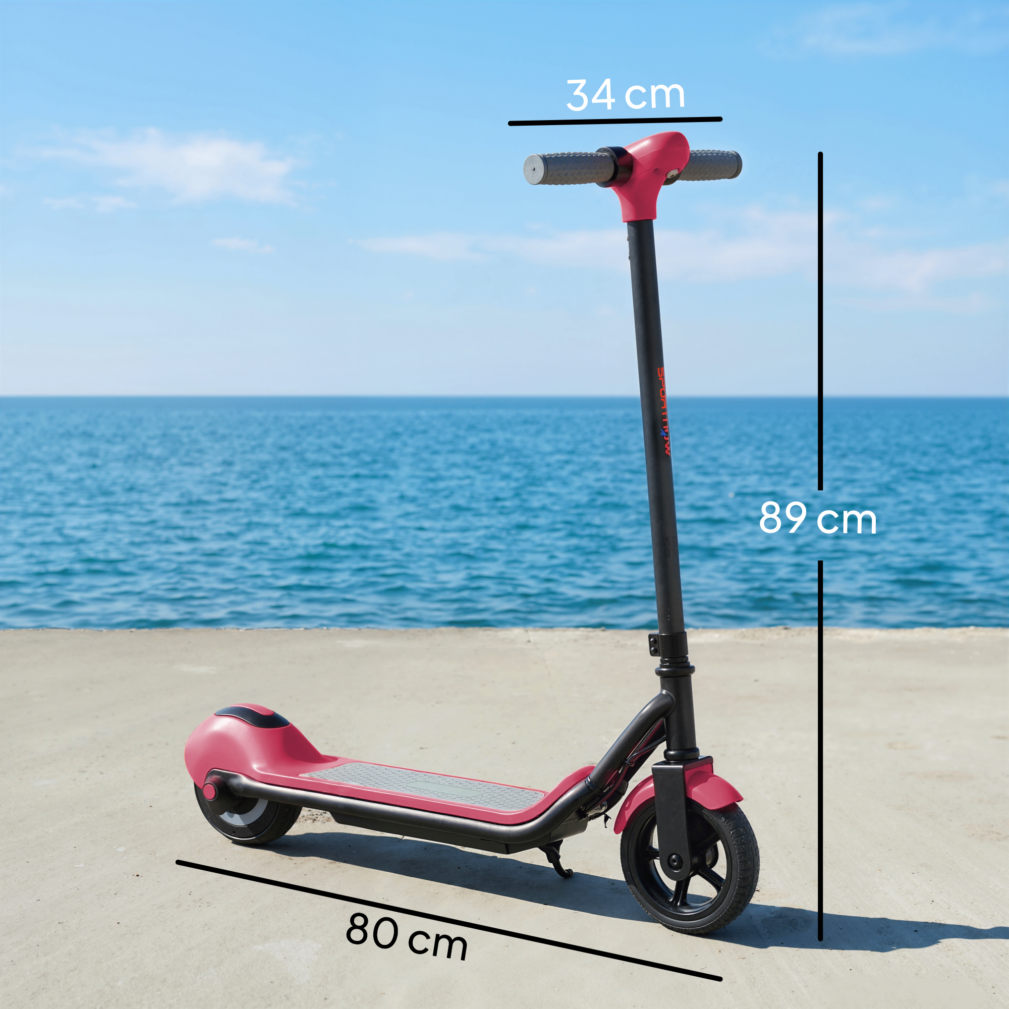 Electric Scooter For Kids, With LED Display, Pink_voghion.com