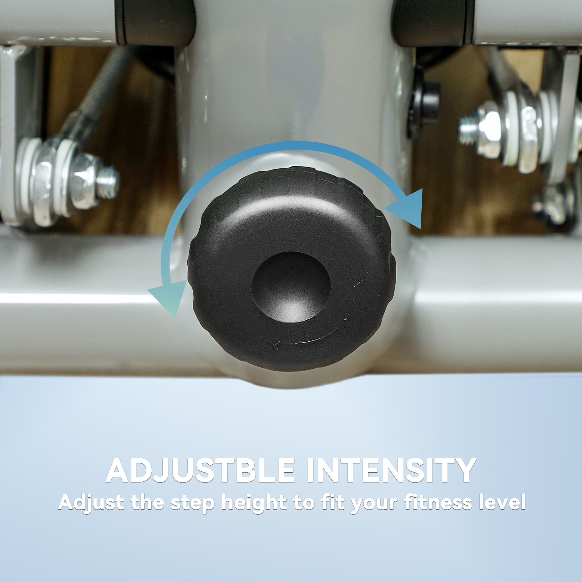 Mini Stepper With Resistance Bands And Lcd Monitor For Home Fitness_voghion.com