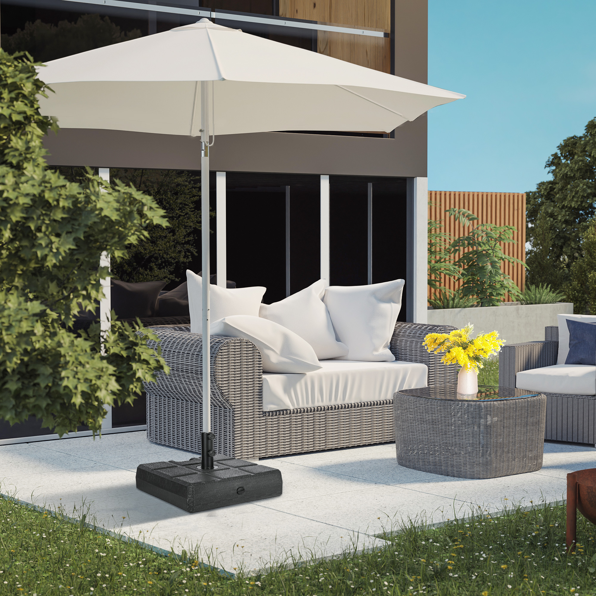 Schirmständer für Garten und Terrasse