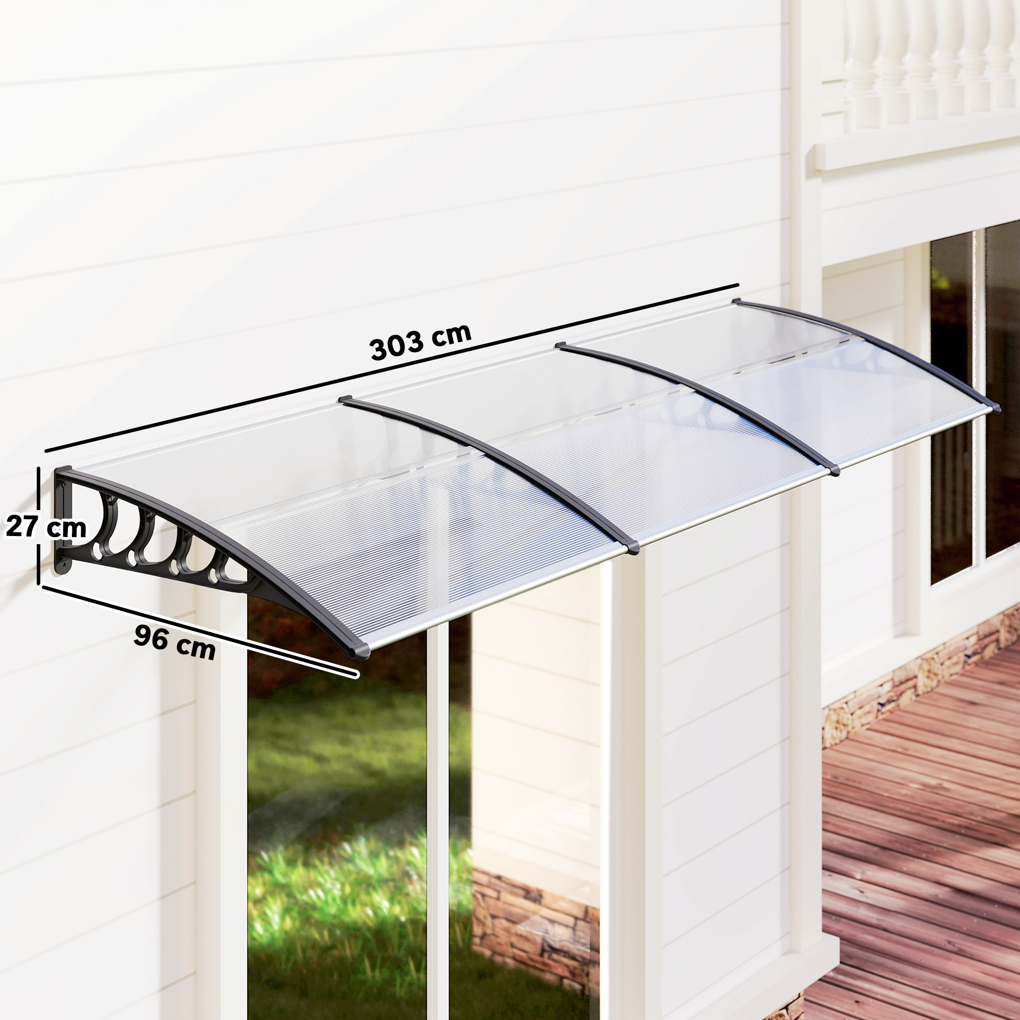 Marquesa Para Puertas Y Ventanas, Tejadillo De Policarbonato_voghion.com