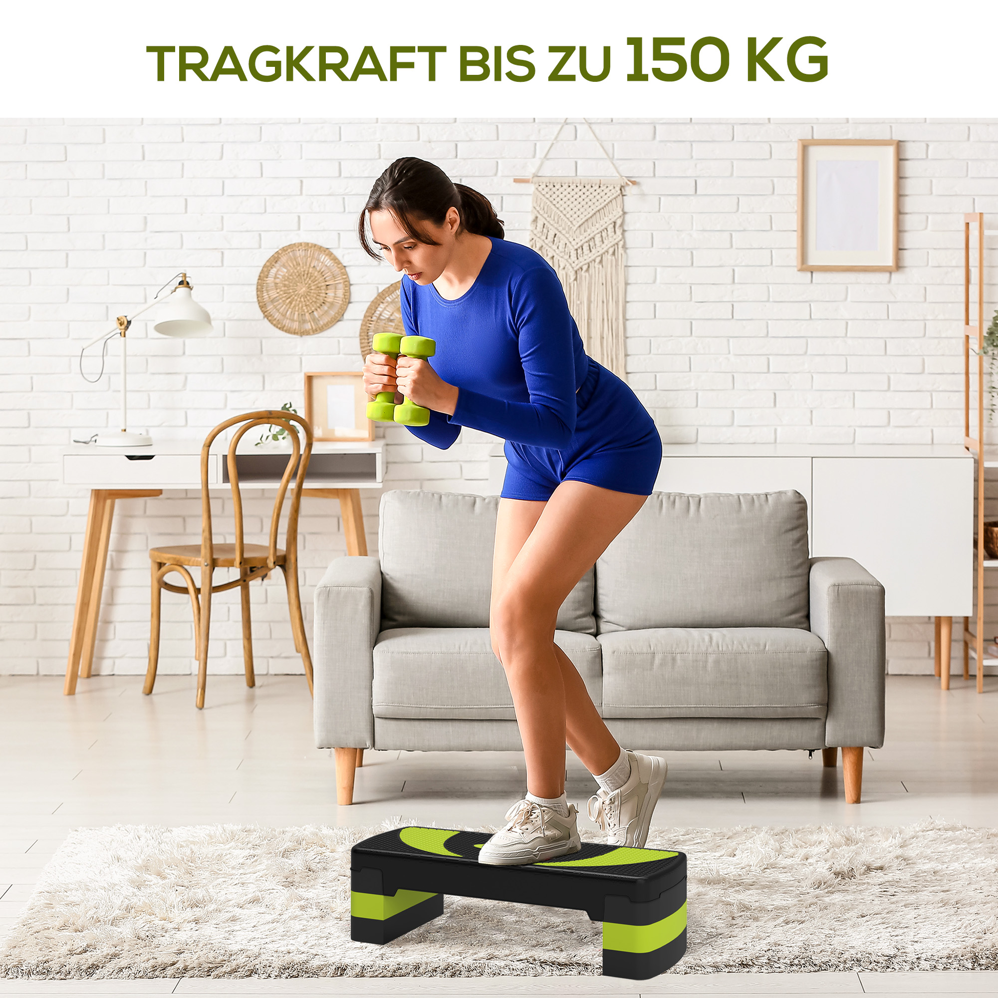 Stepper aerobica regolabile per allenamento fitness interno esterno_voghion.com
