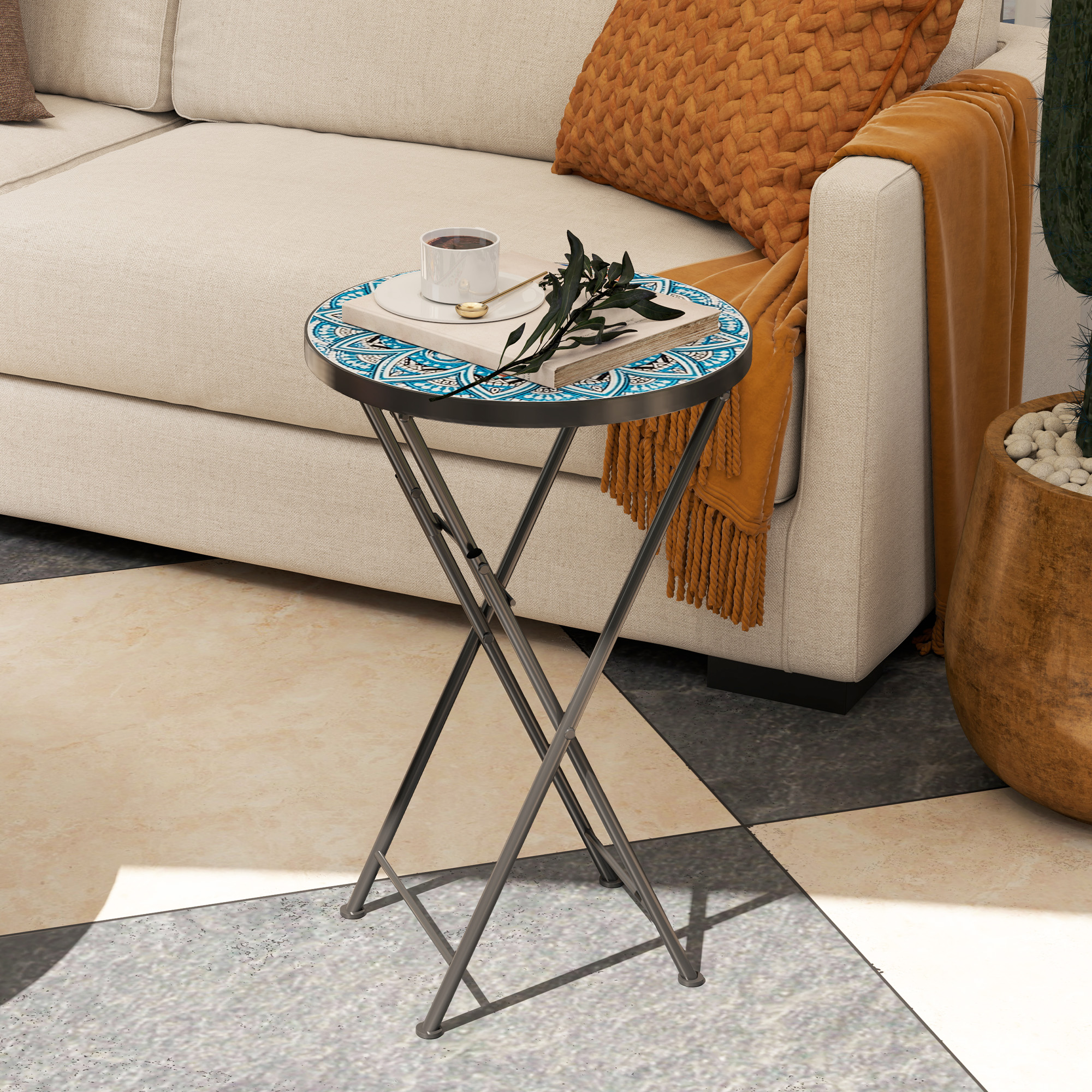 mesa plegable para terraza o jardín