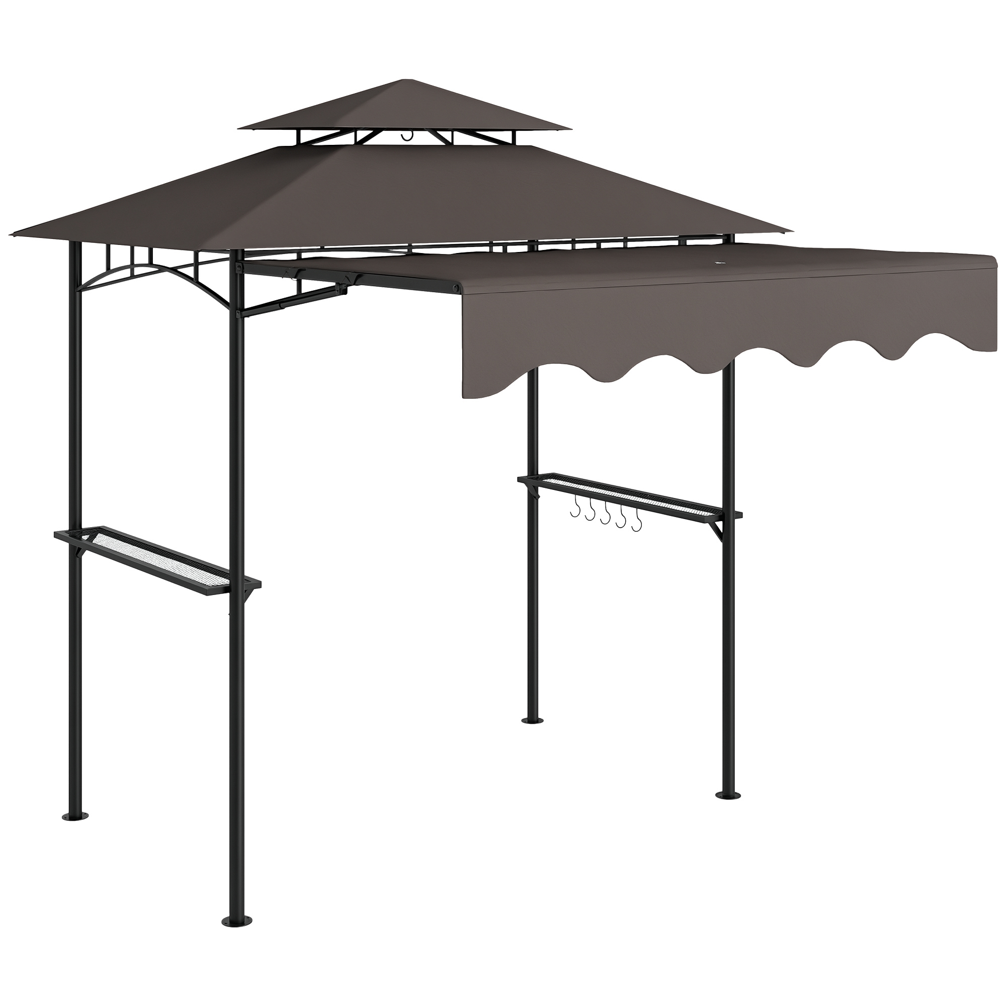 parque para parrilla, pérgola, barbacoa, techo ignífugo