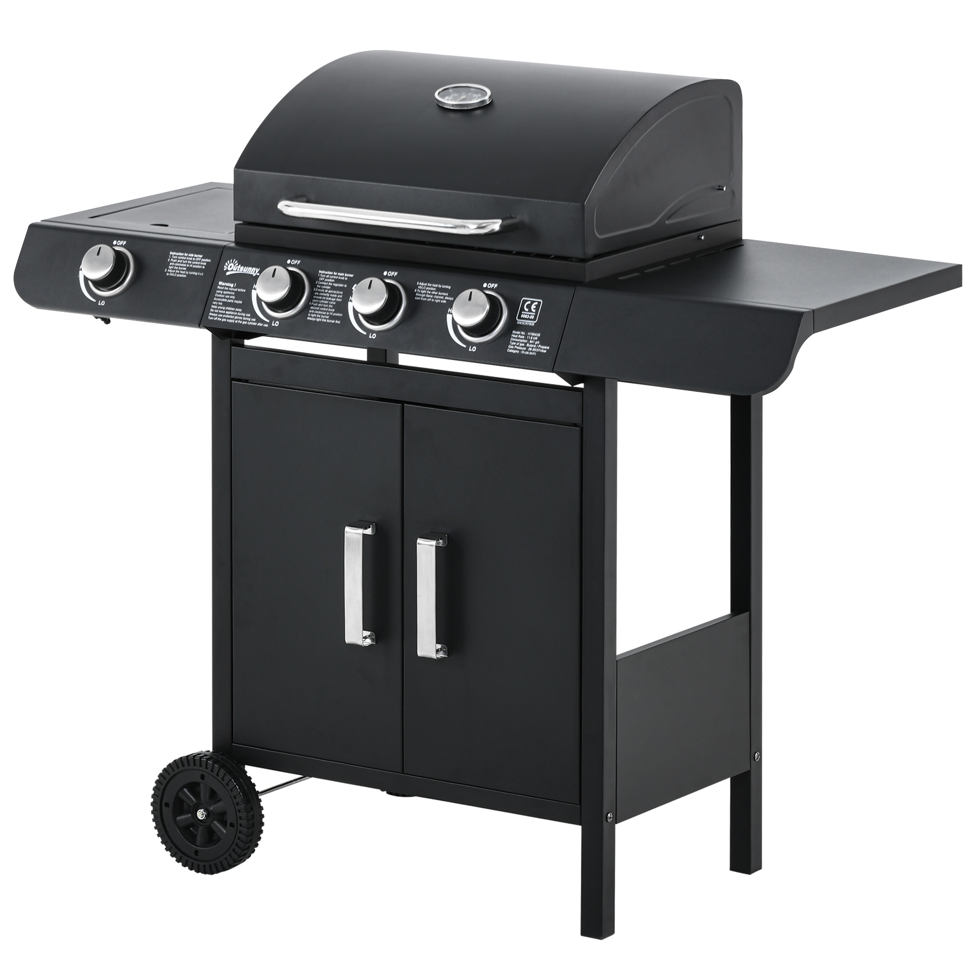 Detailansicht der Edelstahl-Grillkonstruktion