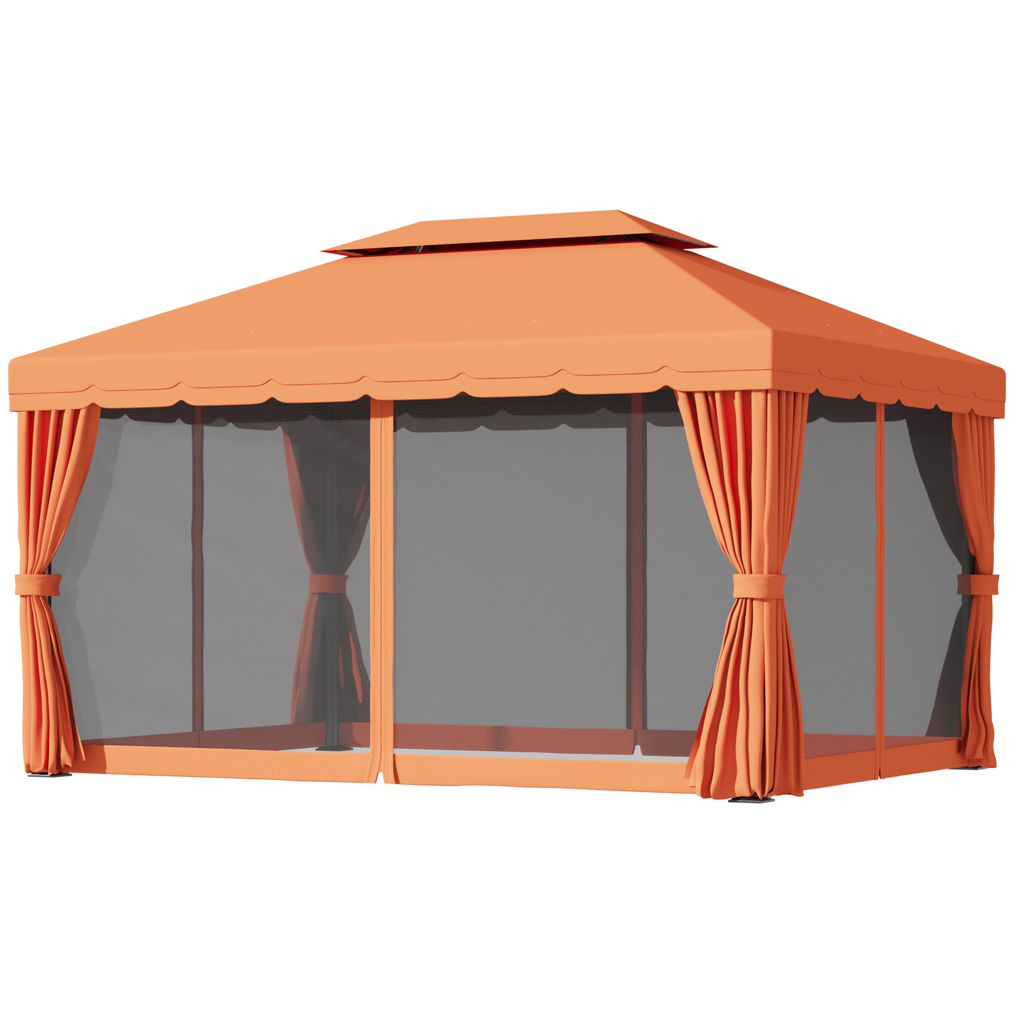 Gazebo Irovami orange 4x3m vue générale
