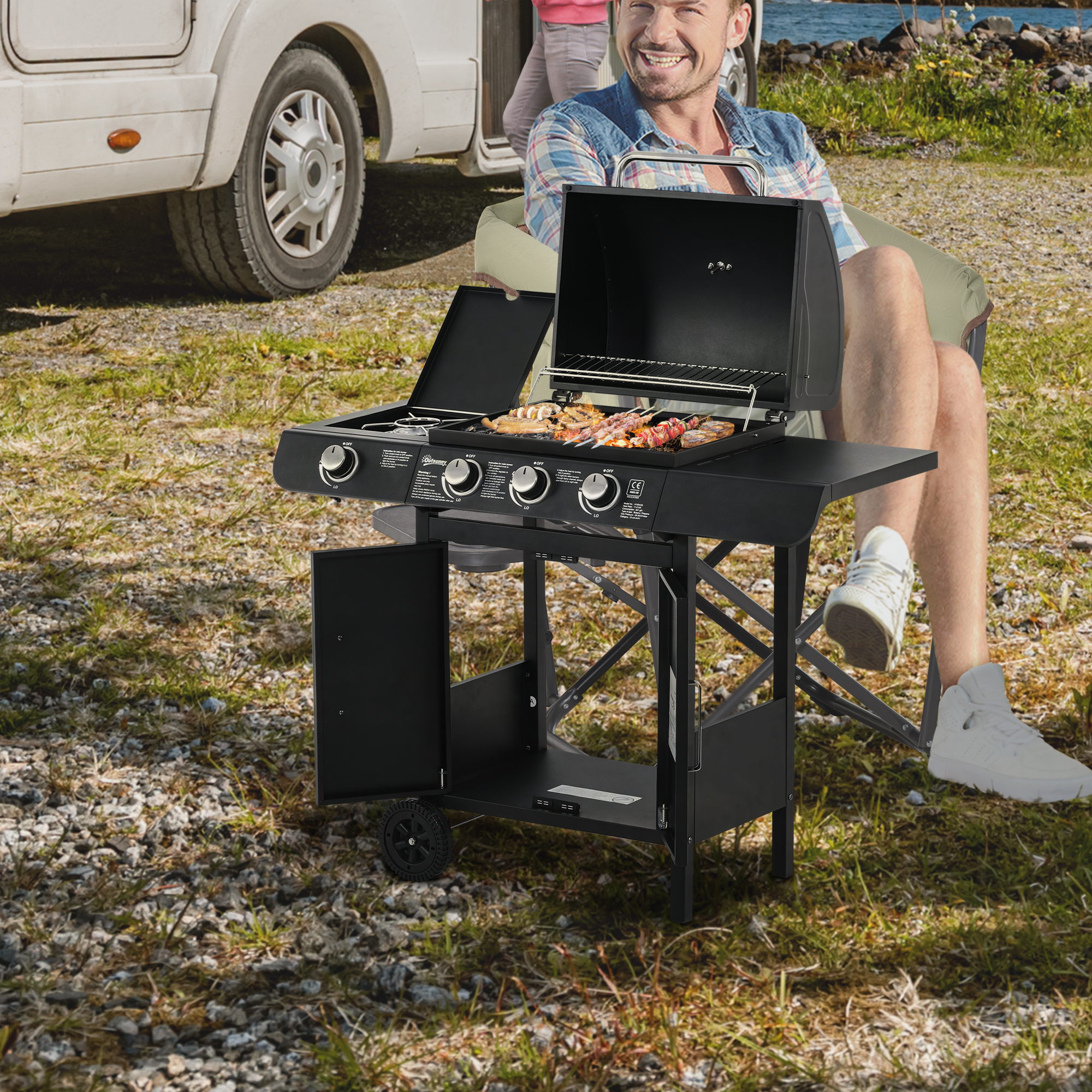 Grillwagen für den Außenbereich
