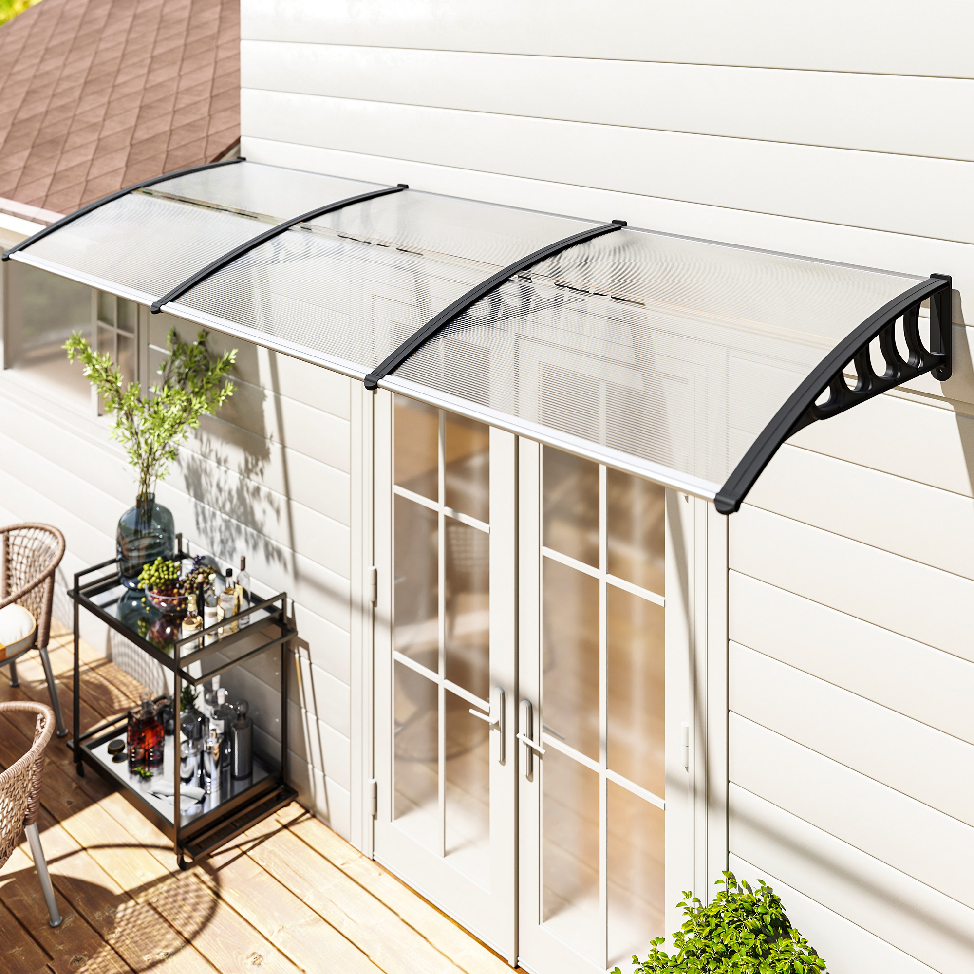 Marquesa Para Puertas Y Ventanas, Tejadillo De Policarbonato_voghion.com