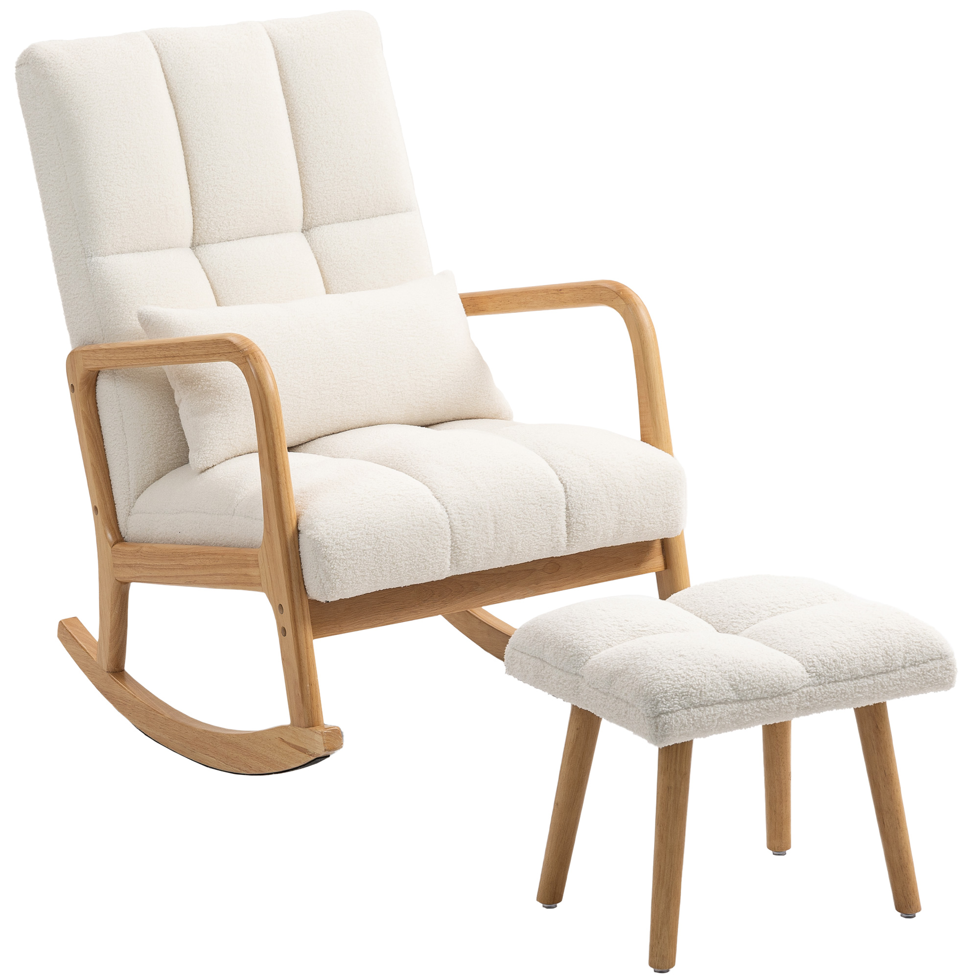 rocking chair with footrest