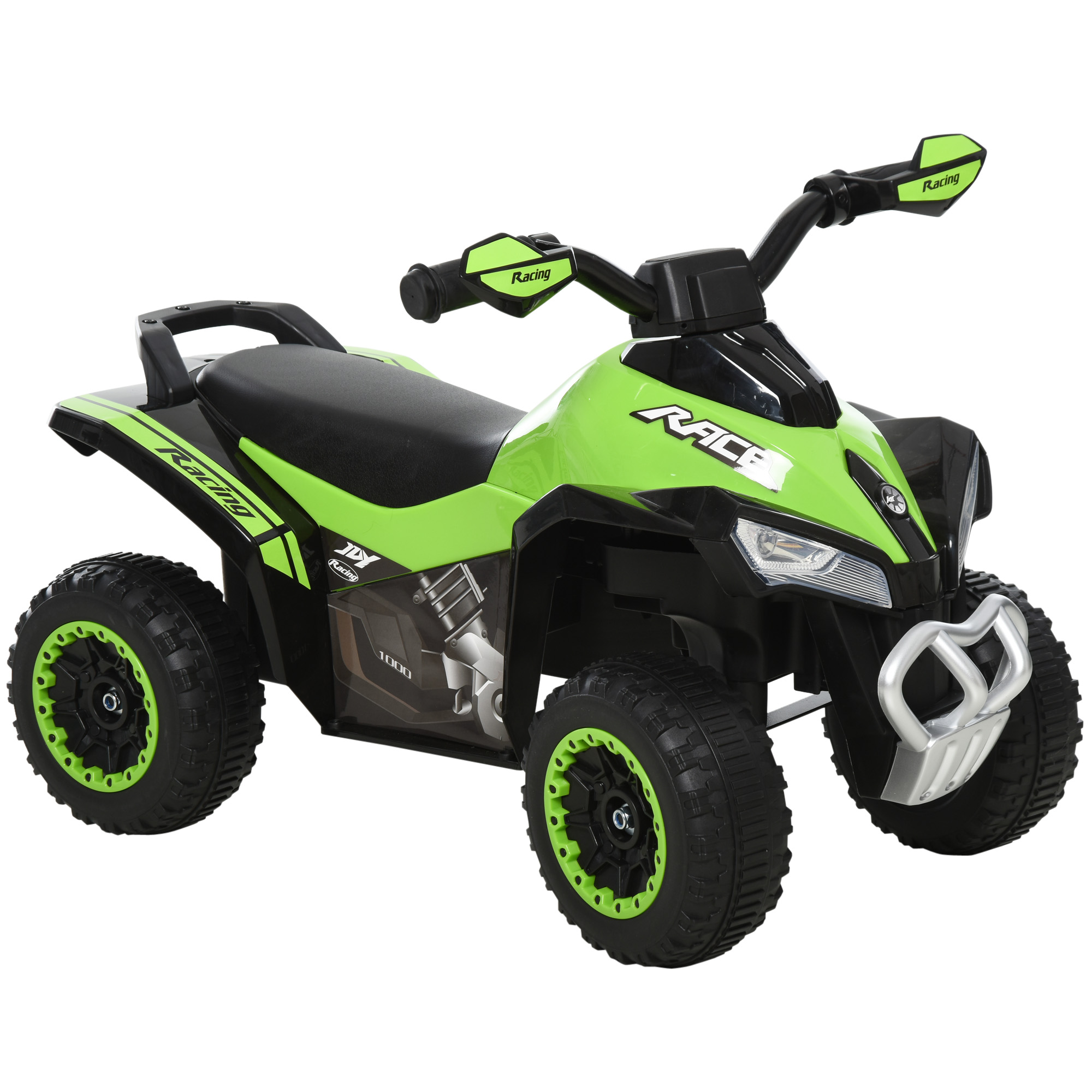 NO Power Kids Ride On Push Car, w/ Music, Lights for 1.5-3, Green