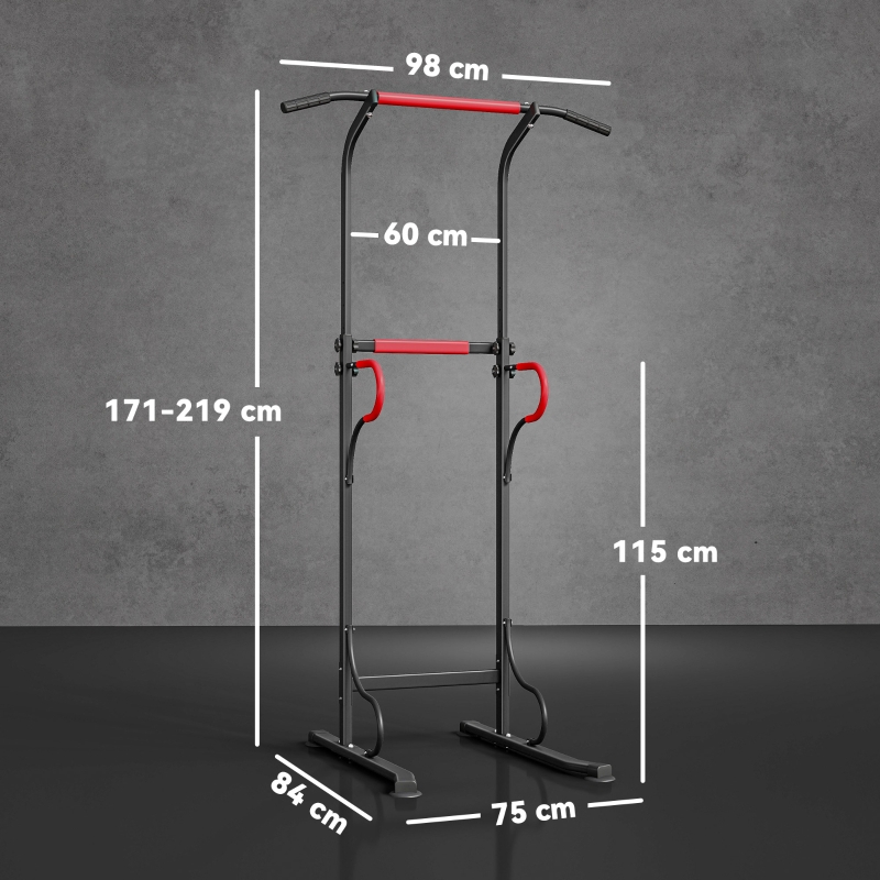 Multi-Function Home Gym Power Tower – Adjustable Height Dip Station & Pull Up Bar With Suction Cups For Stability_voghion.com