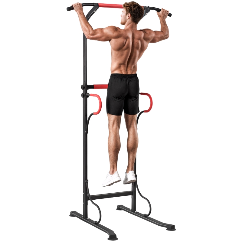 Multi-Function Home Gym Power Tower – Adjustable Height Dip Station & Pull Up Bar With Suction Cups For Stability_voghion.com