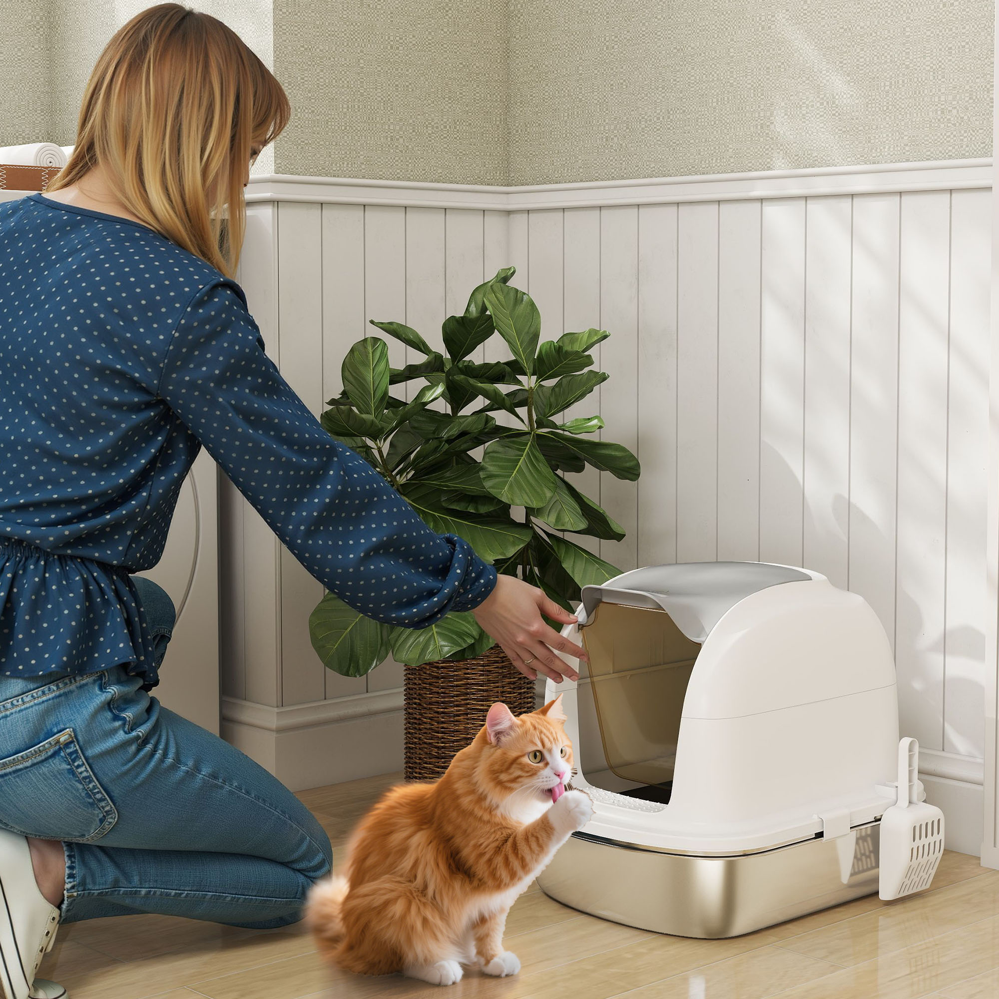 lettiera gatti utilizzo interno casa