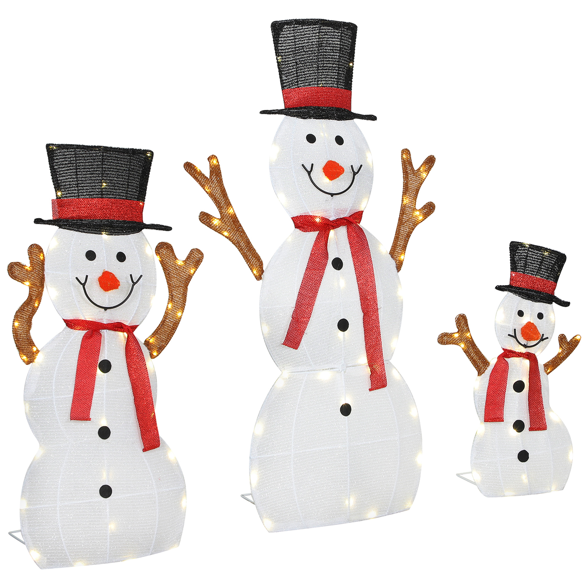 Bonhommes de neige LED