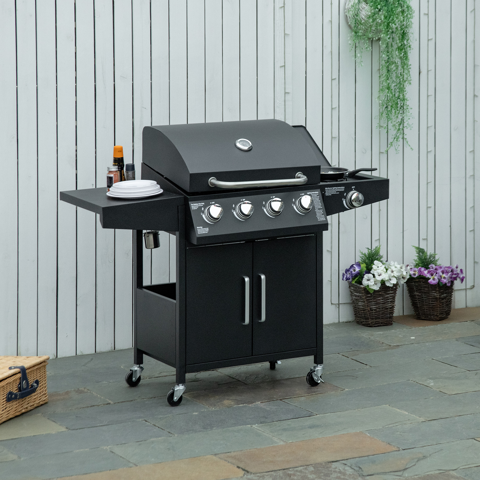 barbecue gas misure struttura ingombro