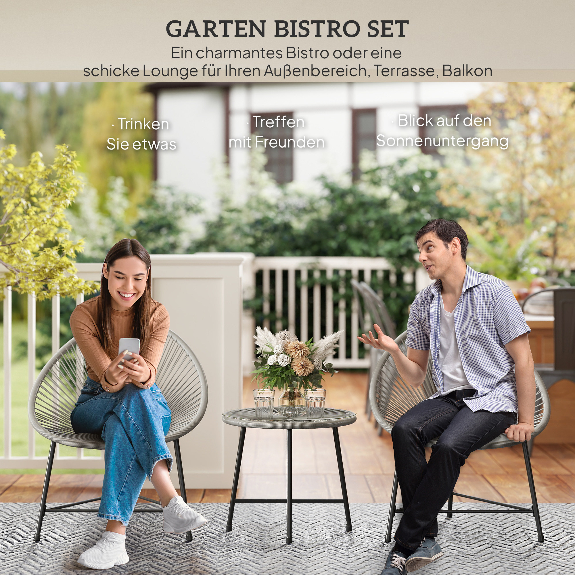 dimensiones del conjunto de muebles de balcón