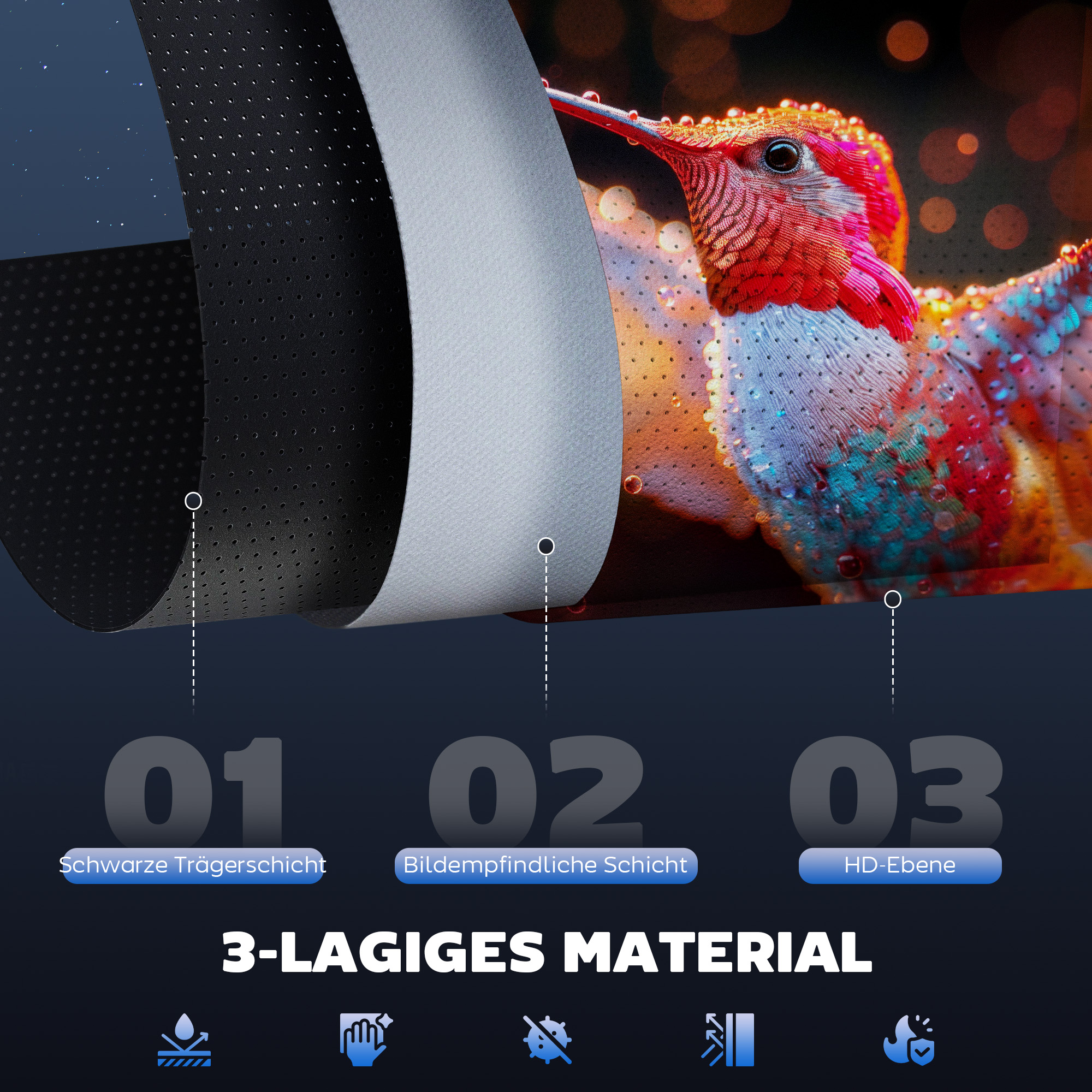 Projektionsleinwand, inklusive Fernbedienung, 84 Zoll, 4:3-Format, 171 x 130 cm, Weiß_voghion.com