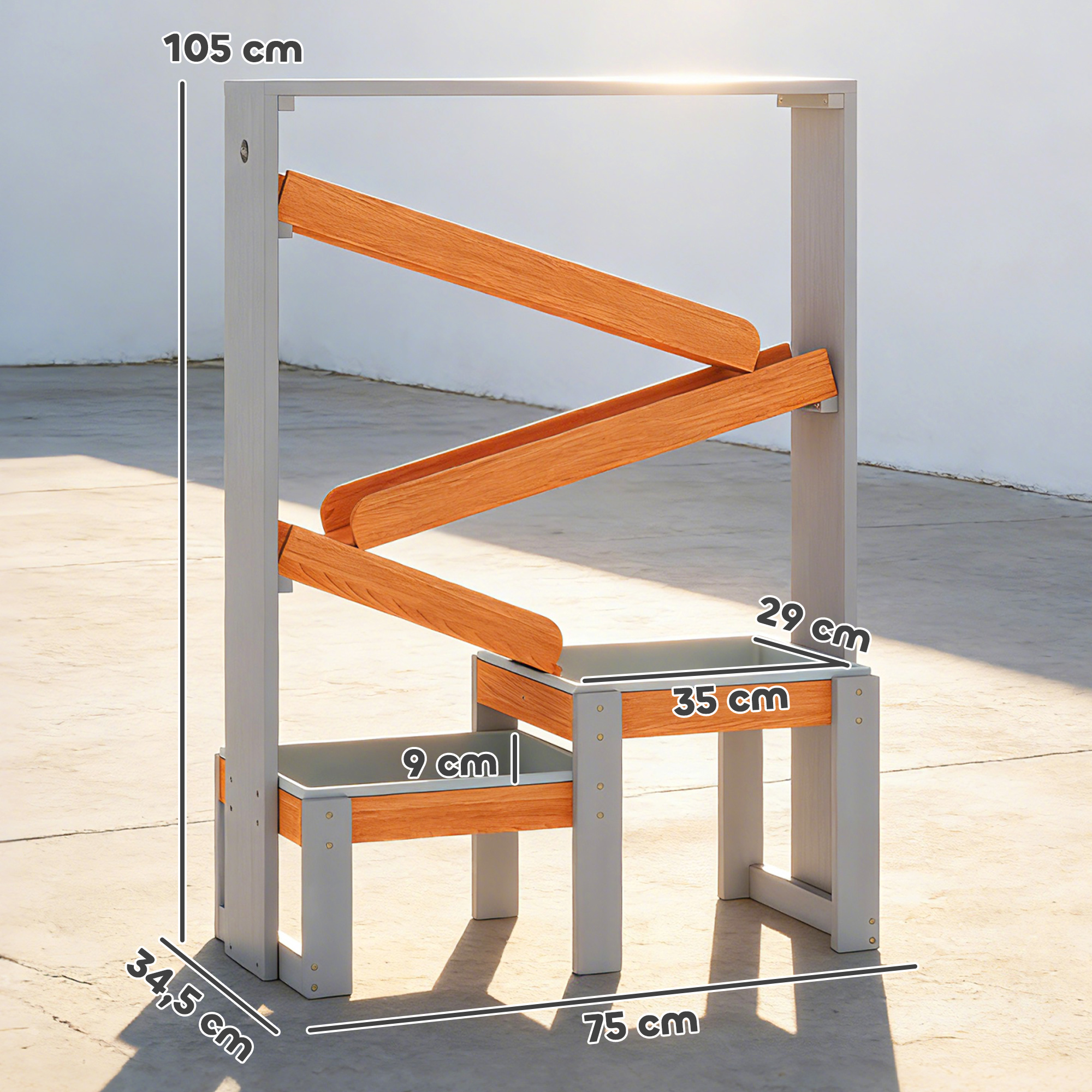 Structure pin massif stable