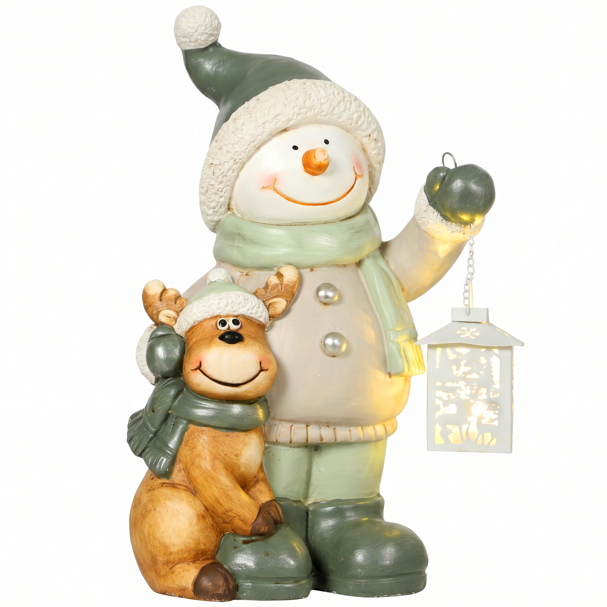Figurine bonhomme de neige 43 cm