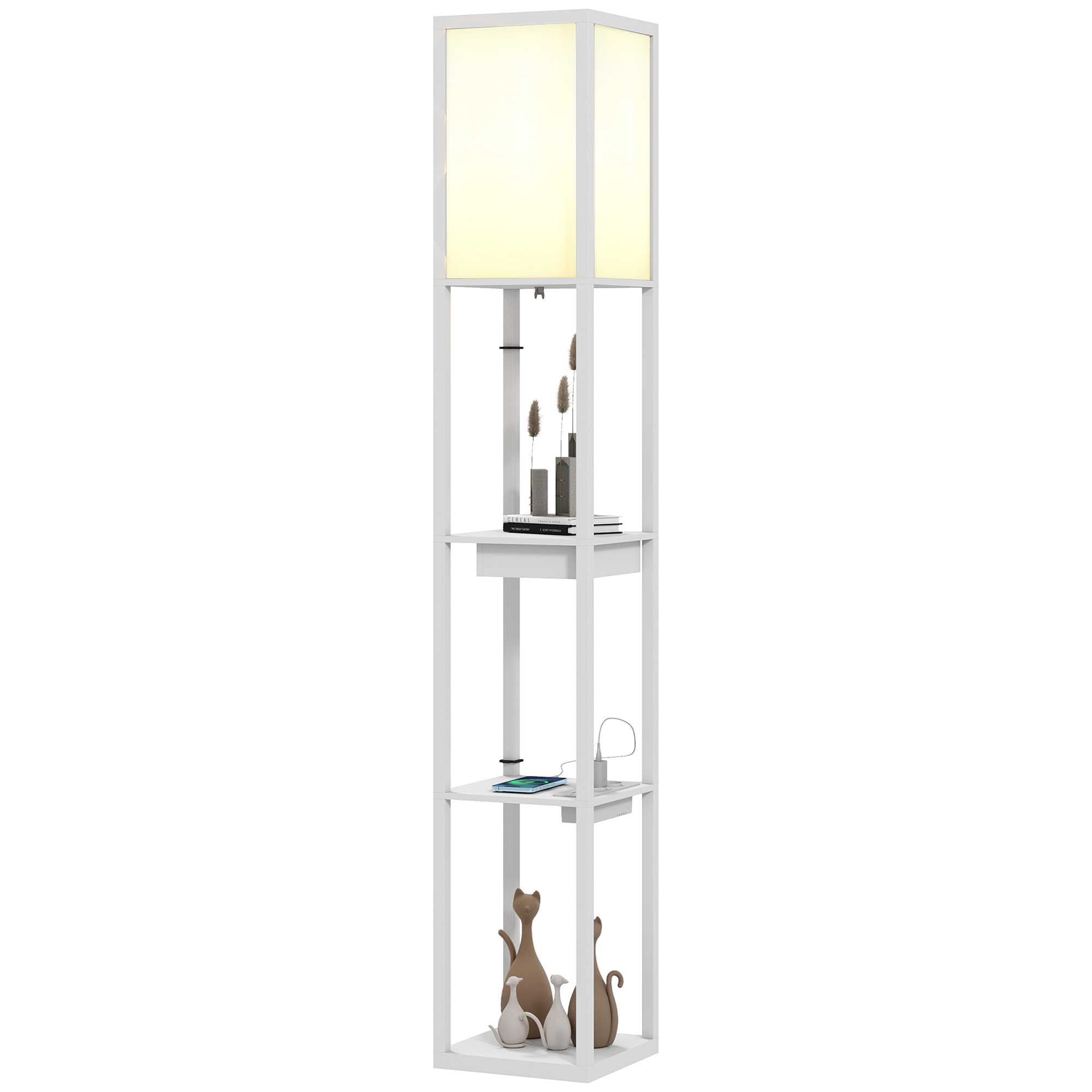Lampadaire ports USB