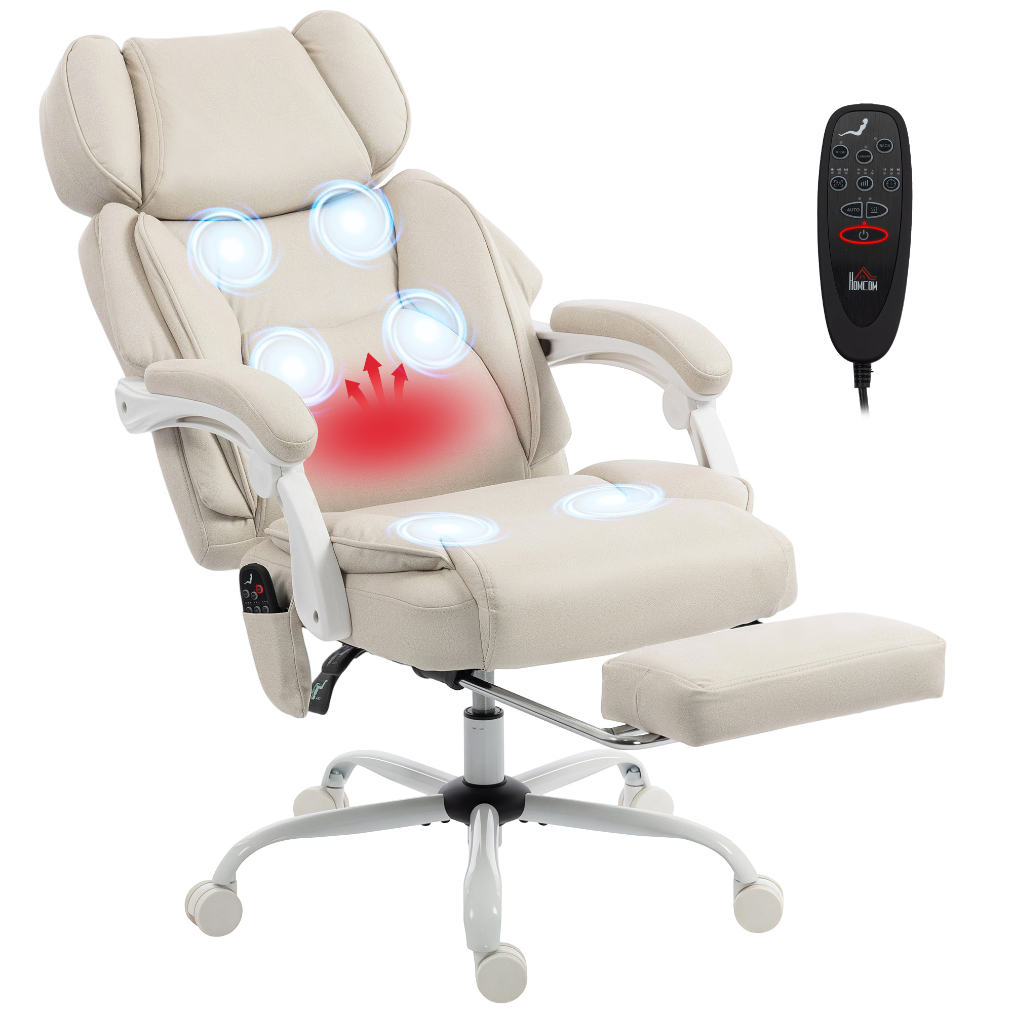 Détail des points de massage