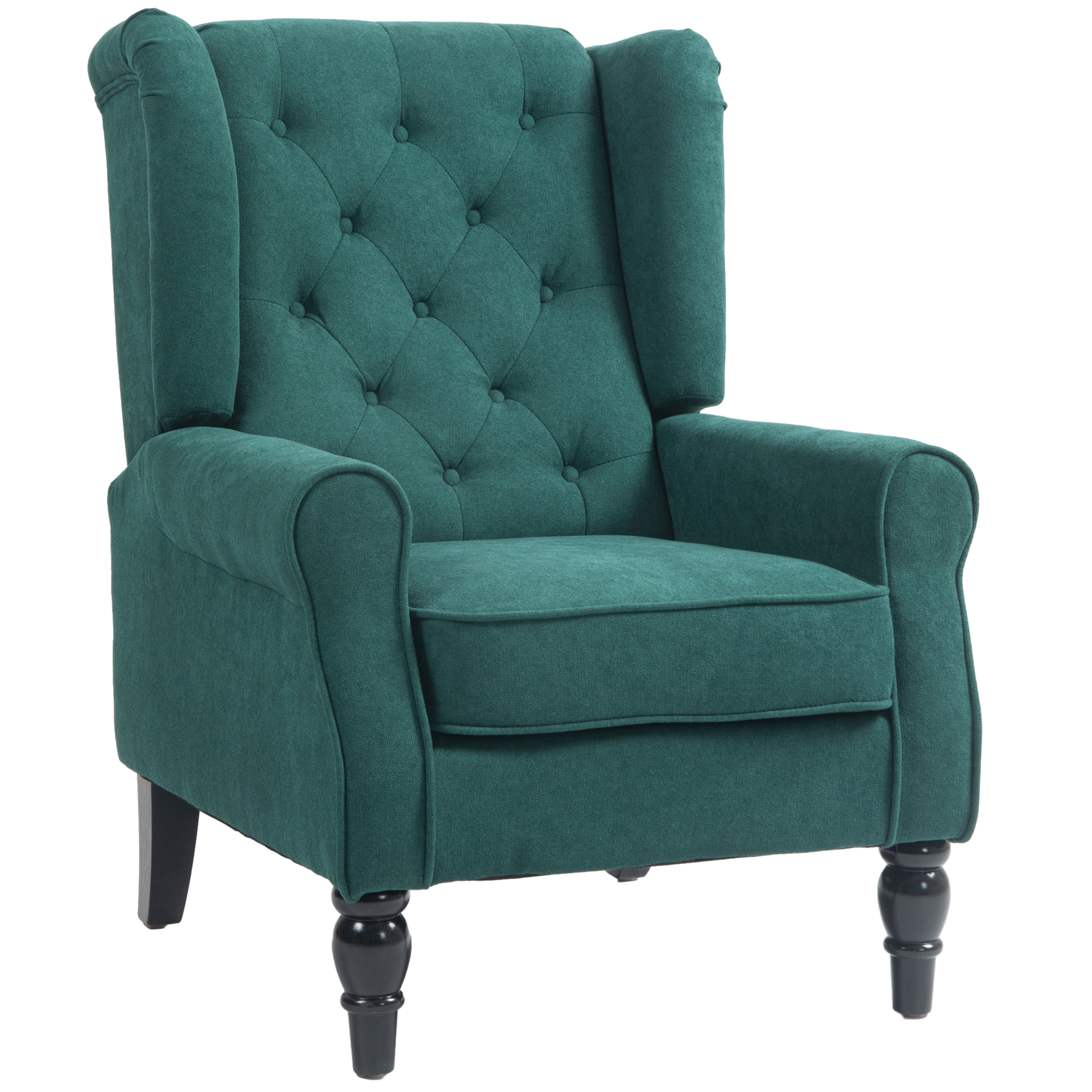 Fauteuil œil de bœuf vert foncé