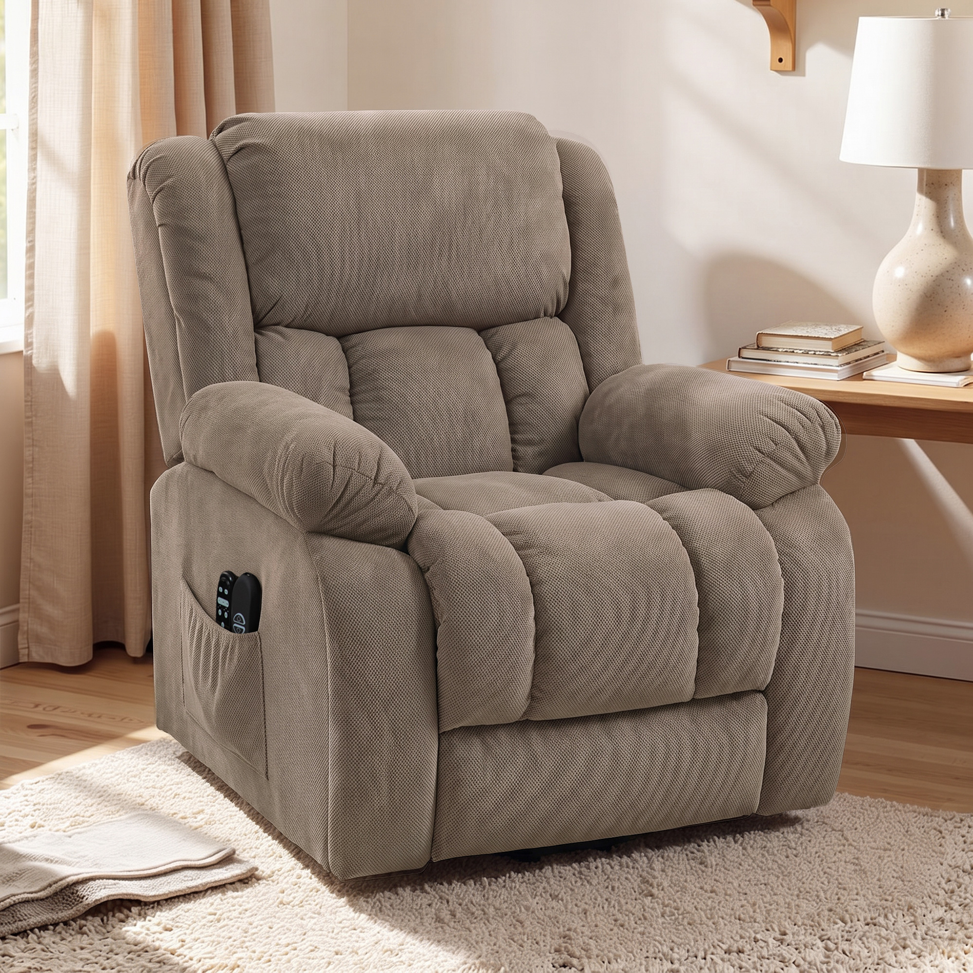 Fauteuil marron clair design