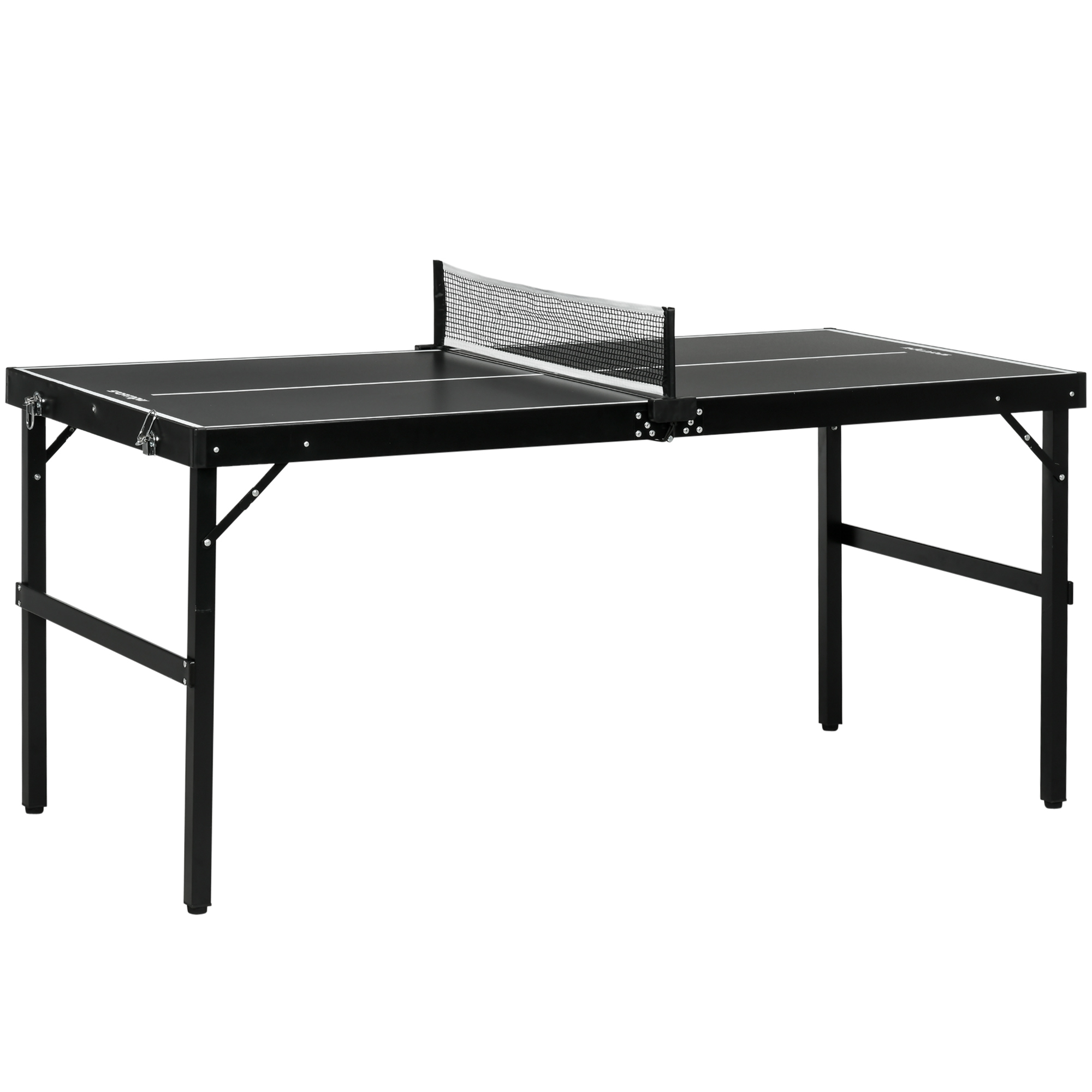 Mesa De Ping Pong Plegable Con Marco De Aluminio Y Red Para Interiores Y Exteriores 152x76x72 Cm_voghion.com