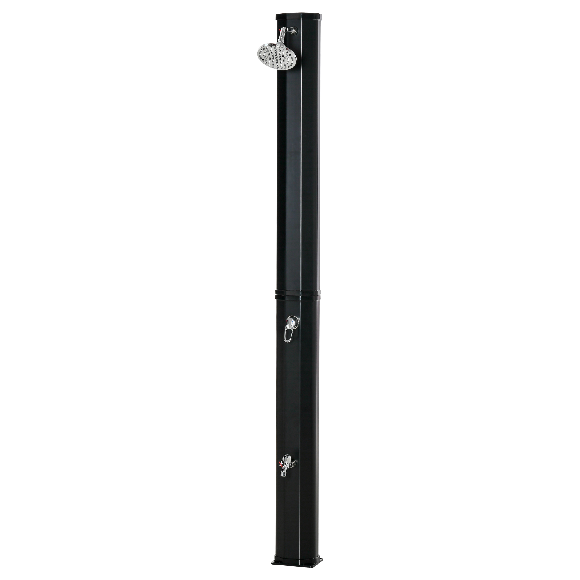 Douche solaire Irovami 35L noire vue générale