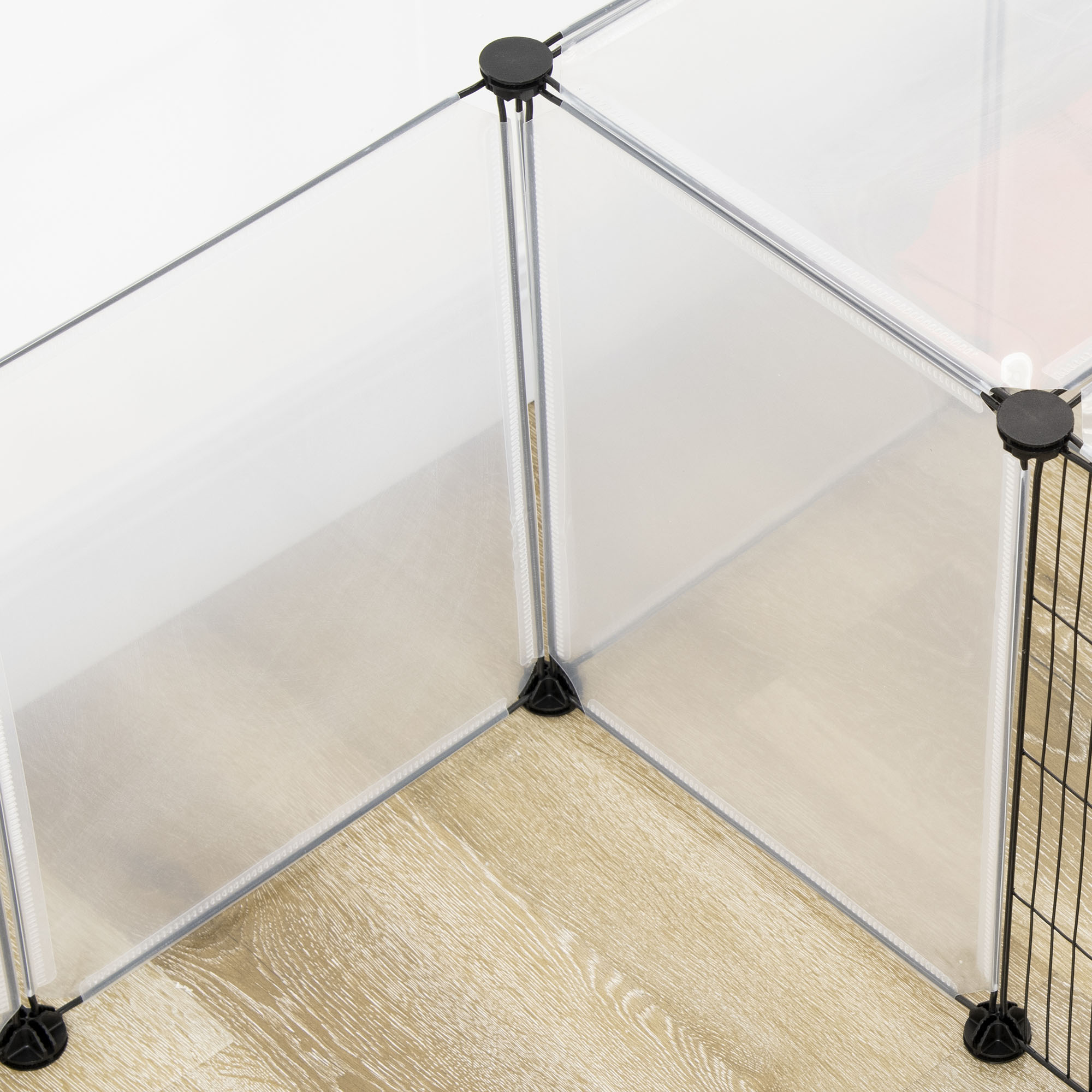 Modular Pet Enclosure With 20 Panels For Small Animals White_voghion.com