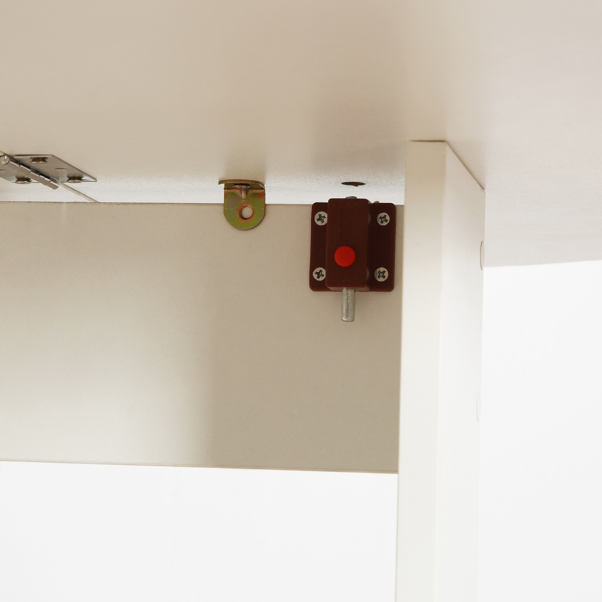 Klappbarer Küchen-Esstisch mit 2 Klappen – Ausziehbarer ovaler Tisch – 104 x 76 x 73,7 cm (L x T x H), weißes Holz_voghion.com